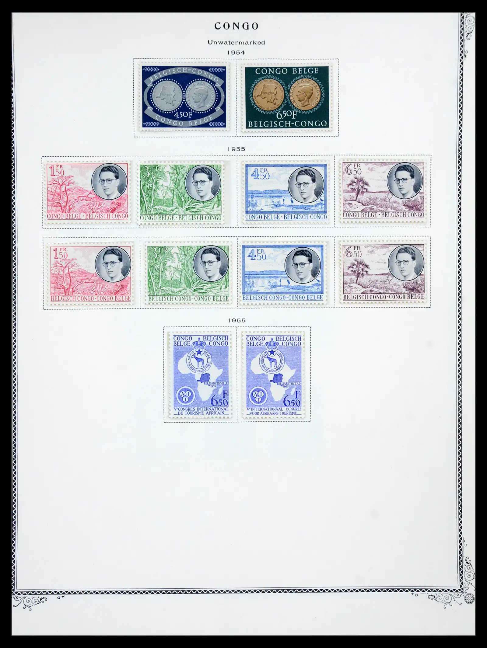 41180 0090 - Postzegelverzameling 41180 België en Congo 1849-1950.