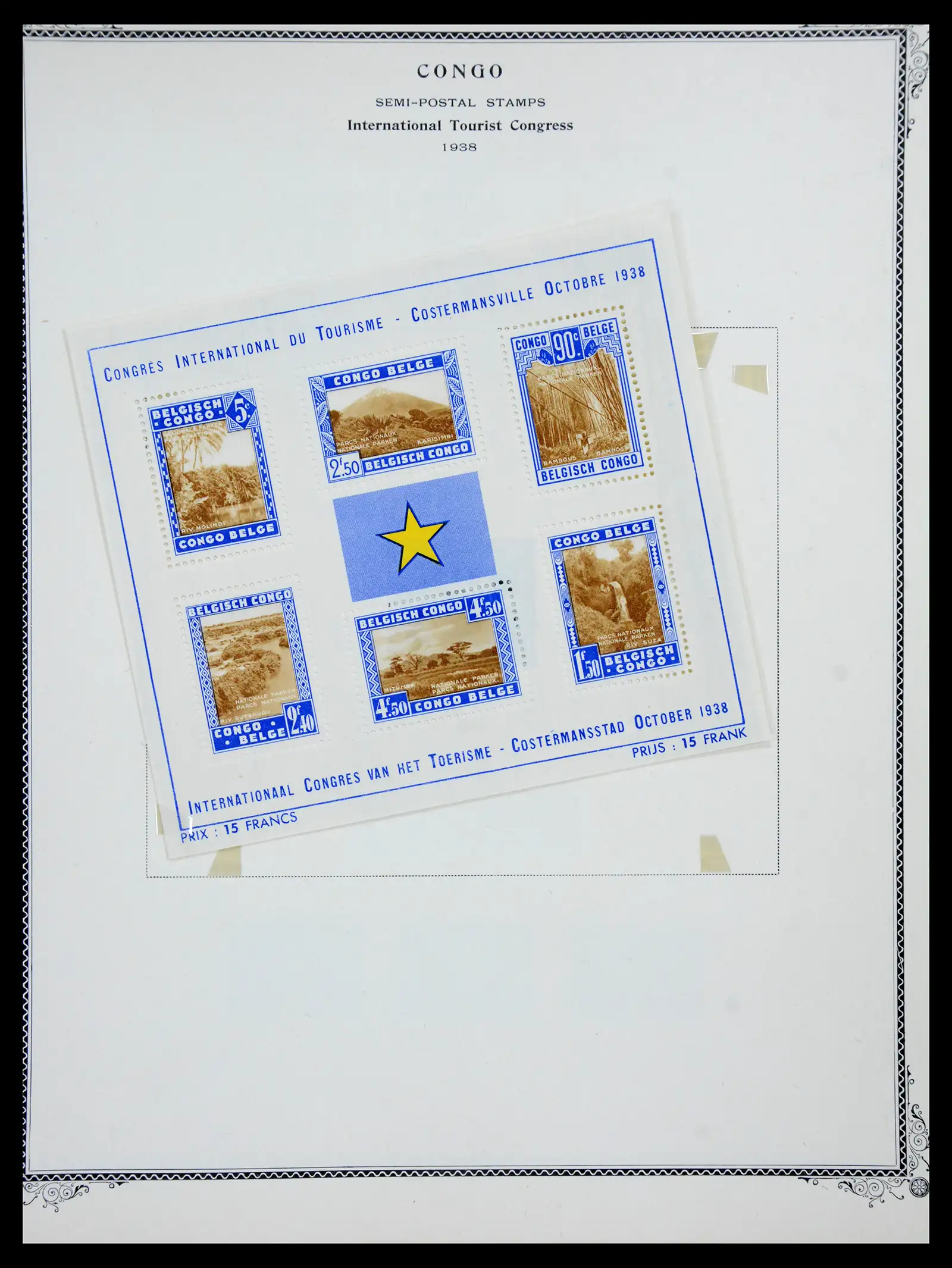 41180 0096 - Postzegelverzameling 41180 België en Congo 1849-1950.