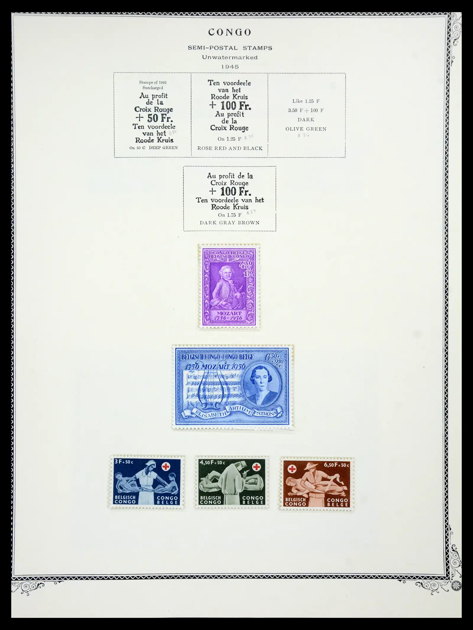 41180 0097 - Postzegelverzameling 41180 België en Congo 1849-1950.