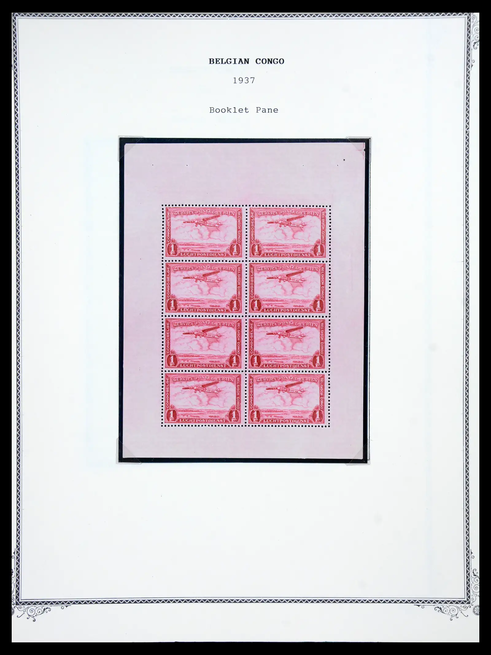 41180 0100 - Postzegelverzameling 41180 België en Congo 1849-1950.