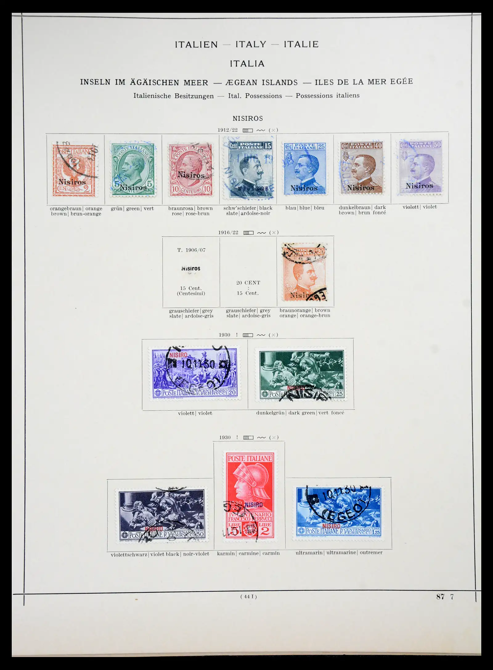 41186 0024 - Postzegelverzameling 41186 Italiaanse gebieden/koloniën 1874-1934.