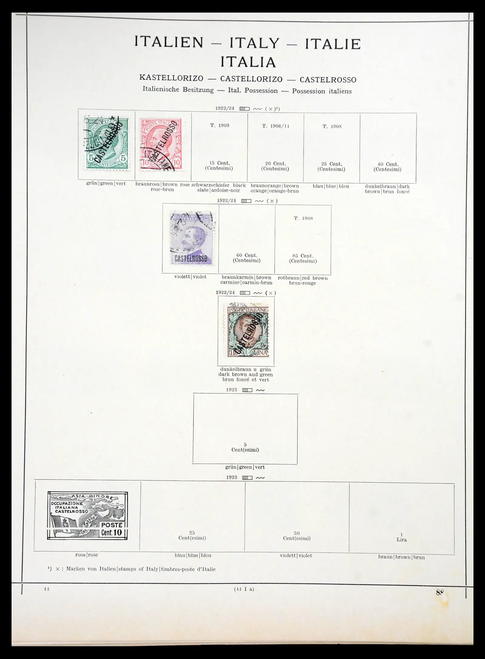 41186 0030 - Postzegelverzameling 41186 Italiaanse gebieden/koloniën 1874-1934.