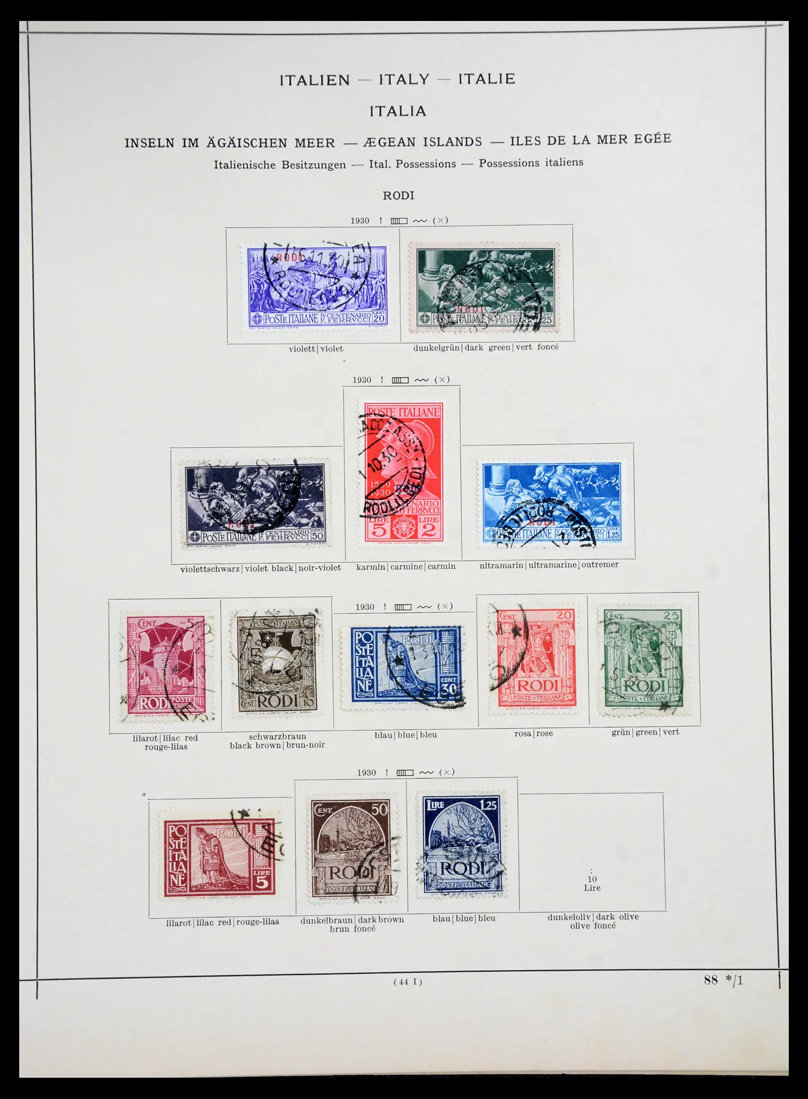 41186 0033 - Postzegelverzameling 41186 Italiaanse gebieden/koloniën 1874-1934.