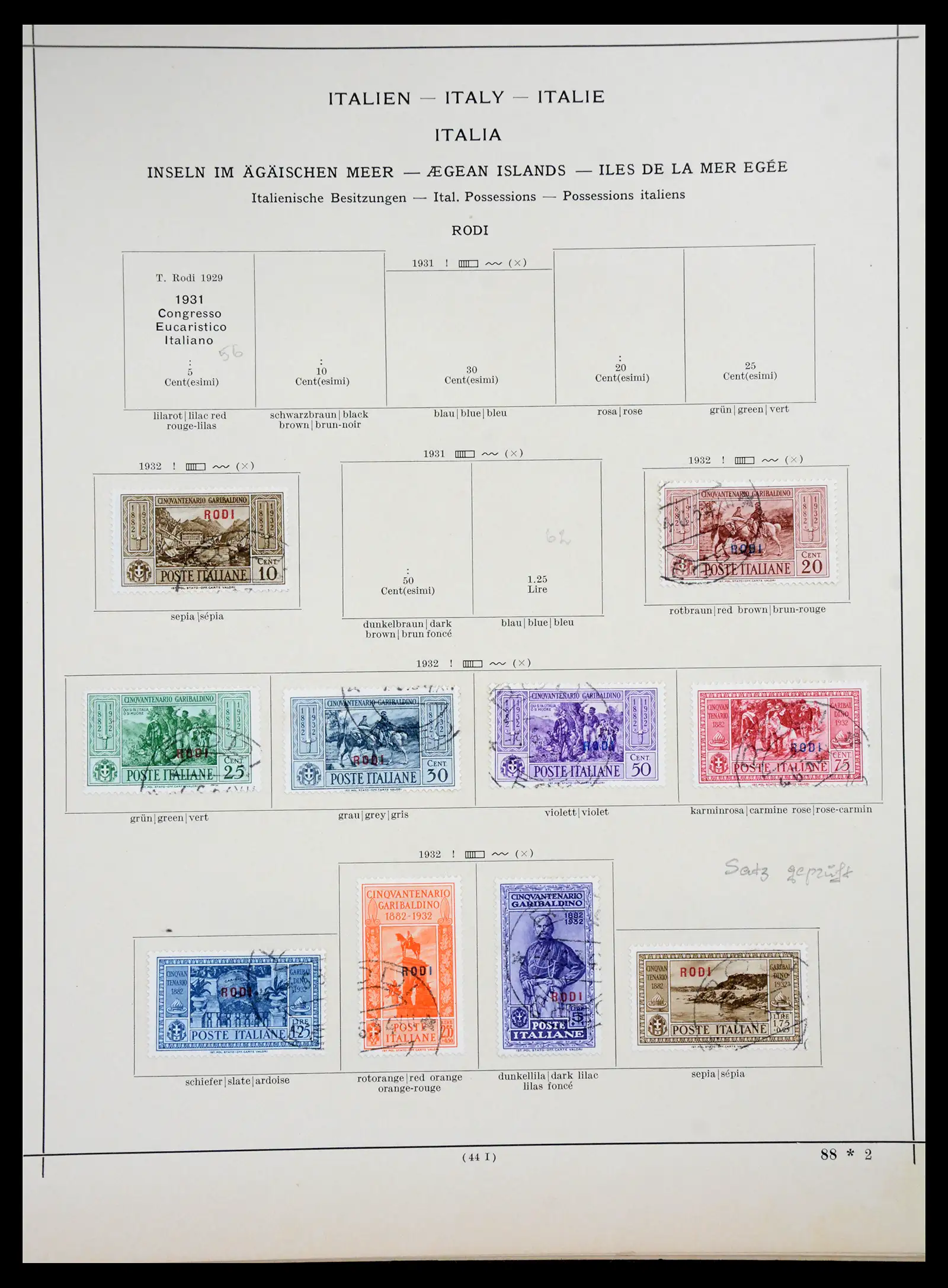 41186 0034 - Postzegelverzameling 41186 Italiaanse gebieden/koloniën 1874-1934.