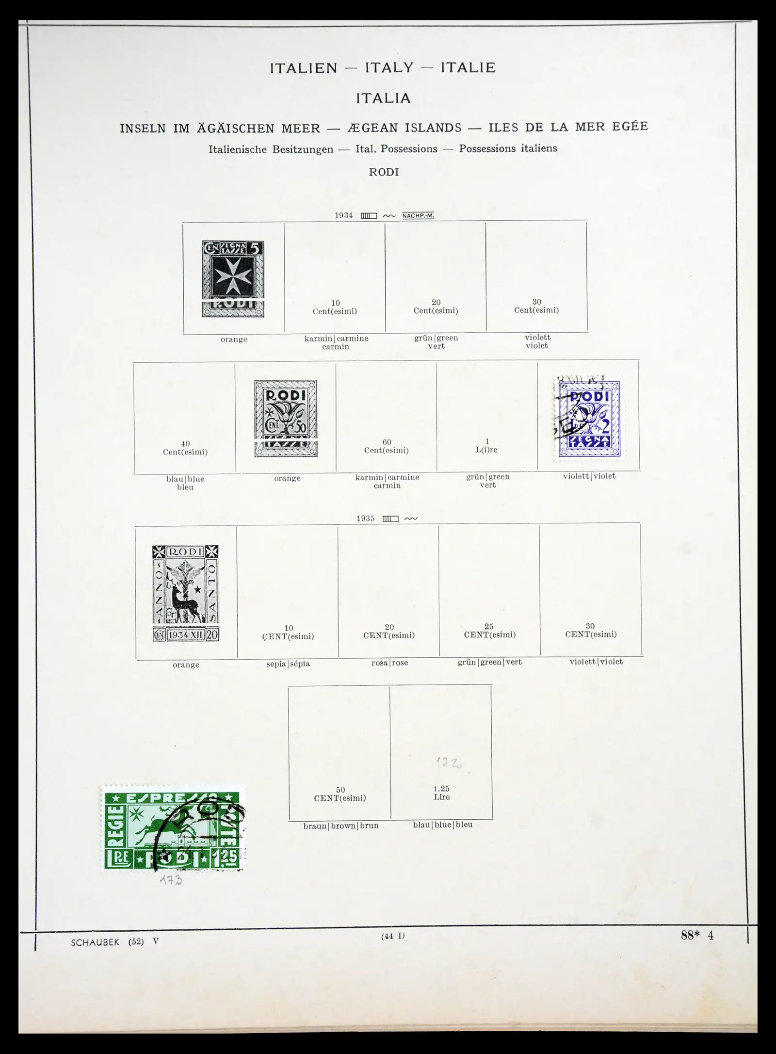 41186 0036 - Postzegelverzameling 41186 Italiaanse gebieden/koloniën 1874-1934.