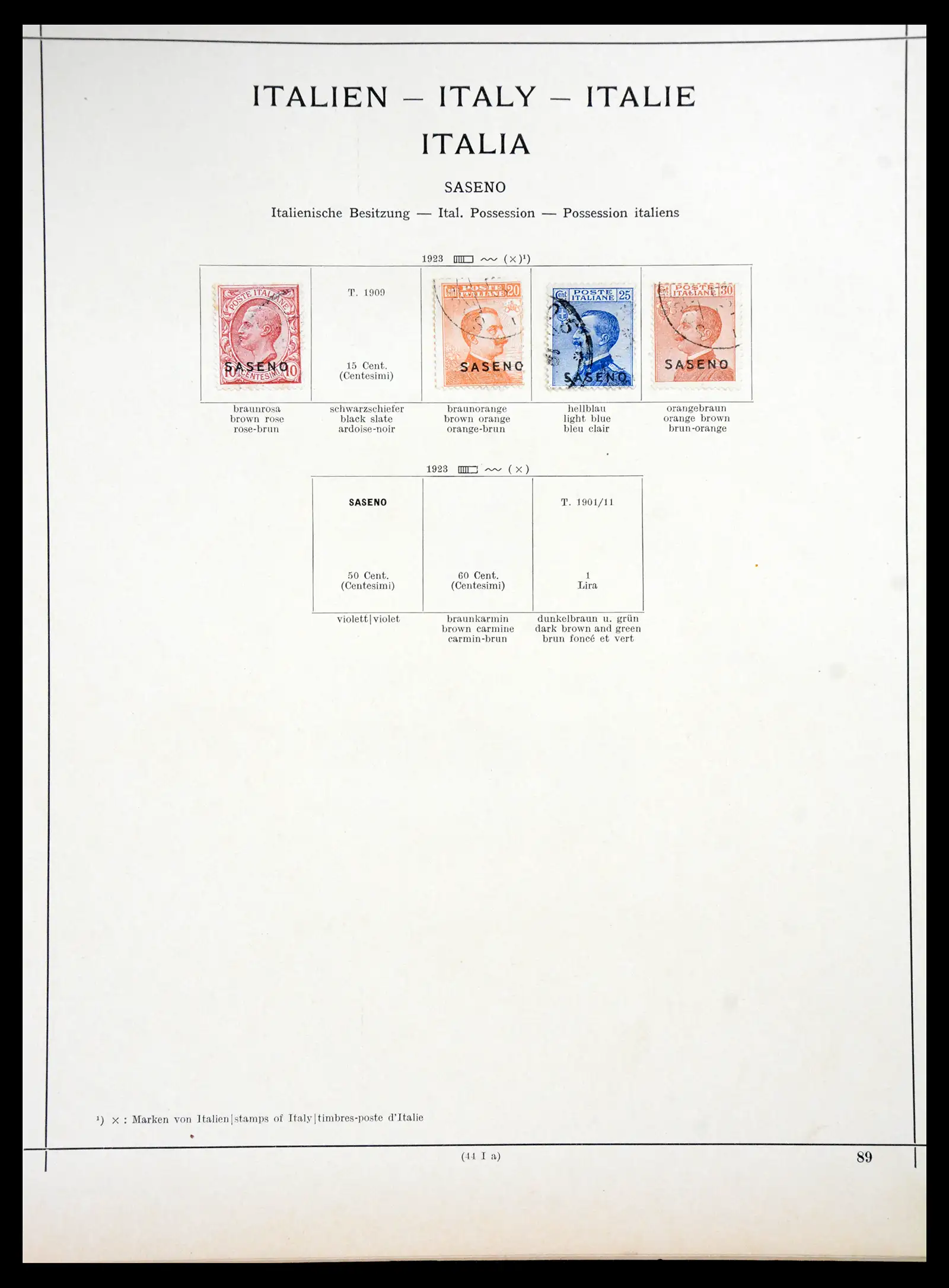 41186 0037 - Postzegelverzameling 41186 Italiaanse gebieden/koloniën 1874-1934.