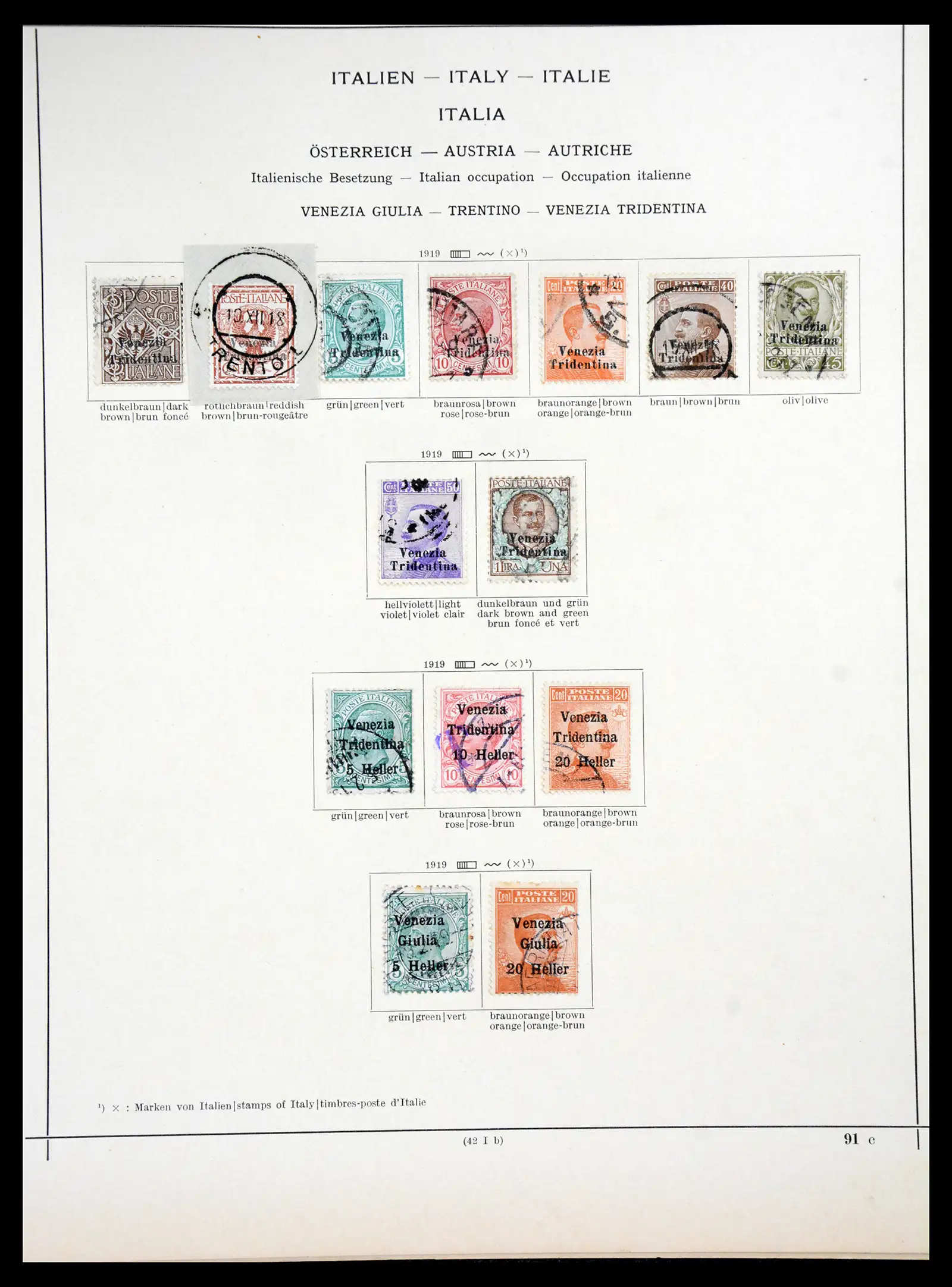 41186 0042 - Postzegelverzameling 41186 Italiaanse gebieden/koloniën 1874-1934.