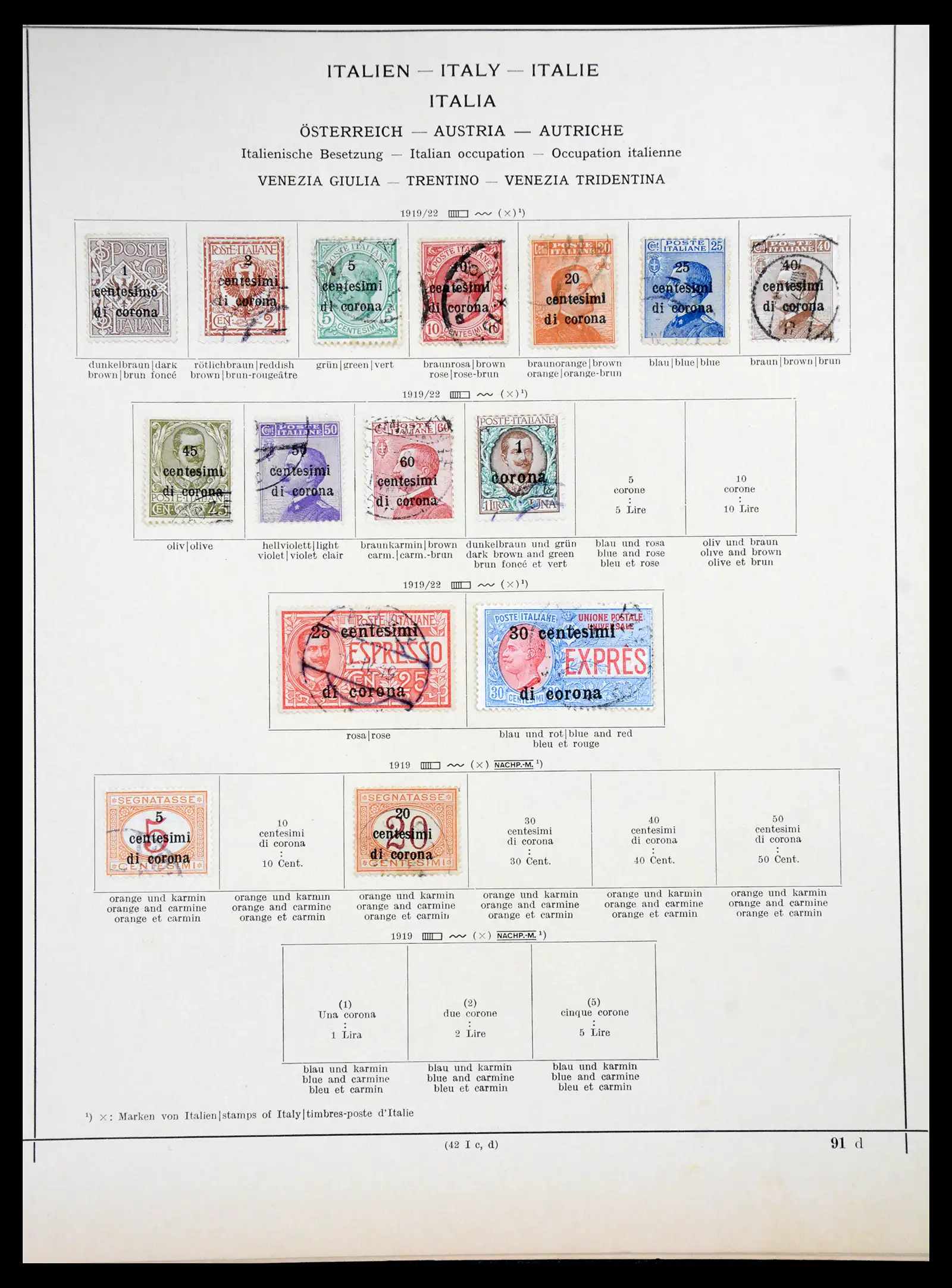 41186 0043 - Postzegelverzameling 41186 Italiaanse gebieden/koloniën 1874-1934.