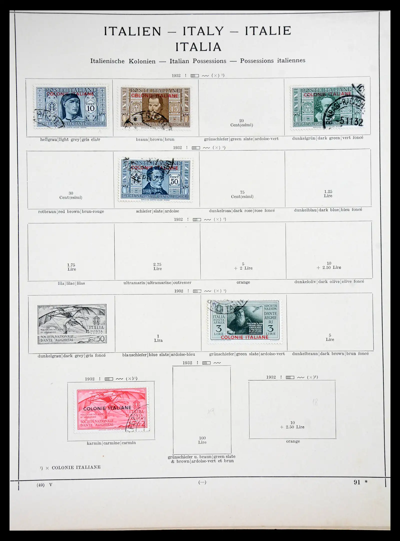41186 0044 - Postzegelverzameling 41186 Italiaanse gebieden/koloniën 1874-1934.