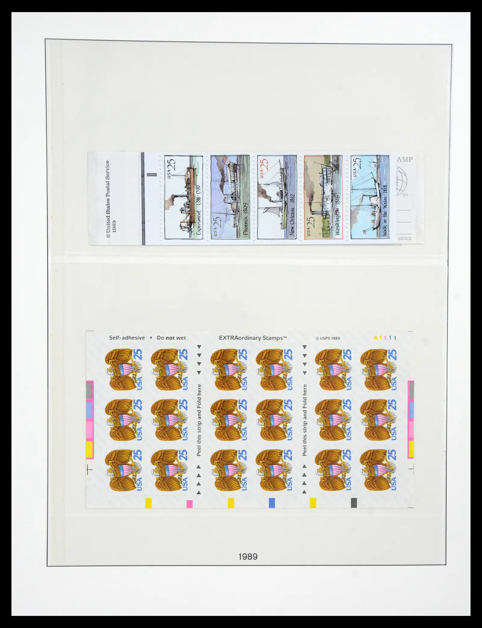 41187 0025 - Stamp collection 41187 USA stampbooklets 1970/90's.