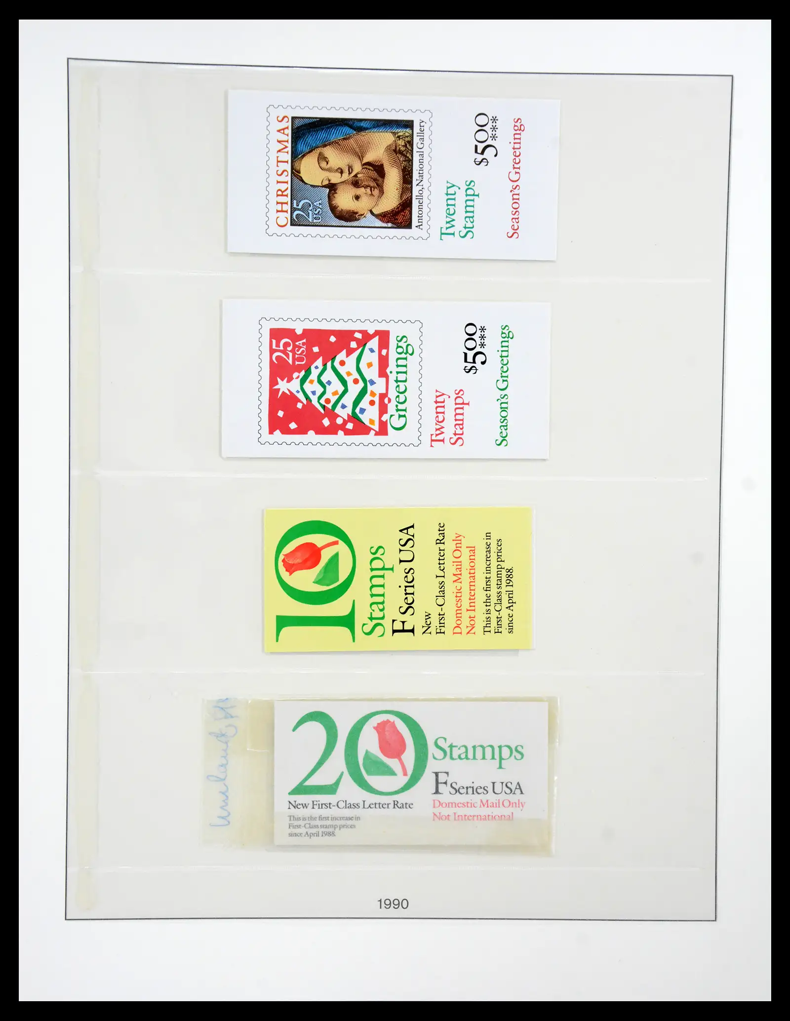 41187 0030 - Stamp collection 41187 USA stampbooklets 1970/90's.