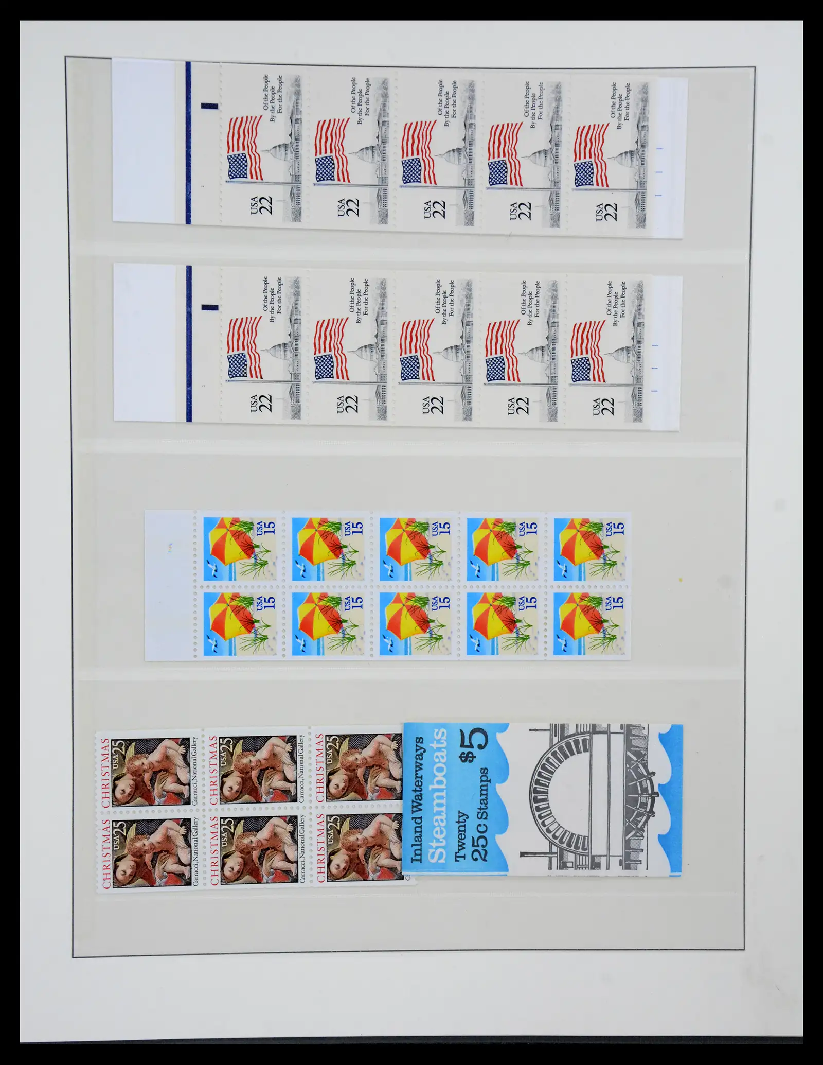 41187 0033 - Stamp collection 41187 USA stampbooklets 1970/90's.
