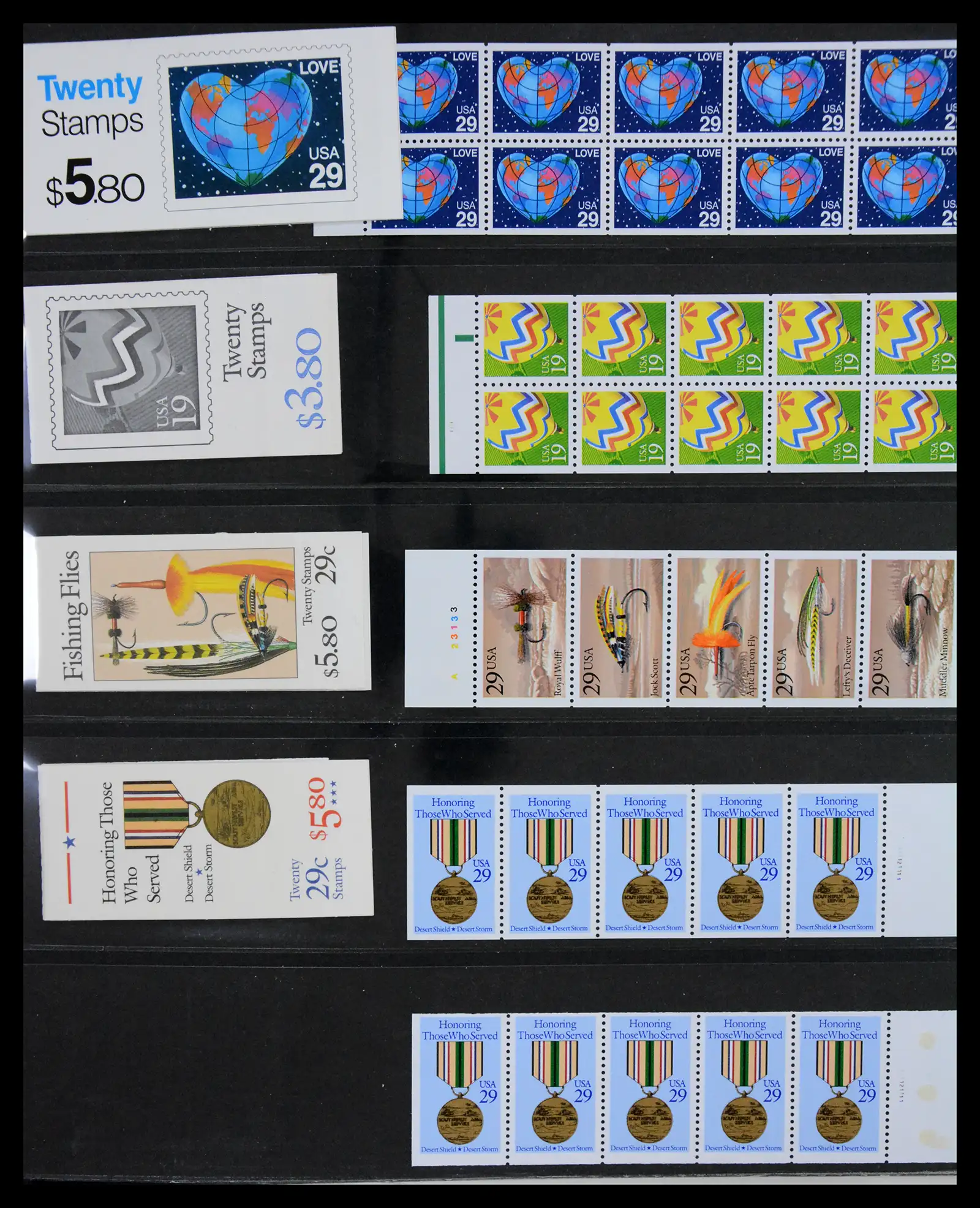 41187 0038 - Stamp collection 41187 USA stampbooklets 1970/90's.