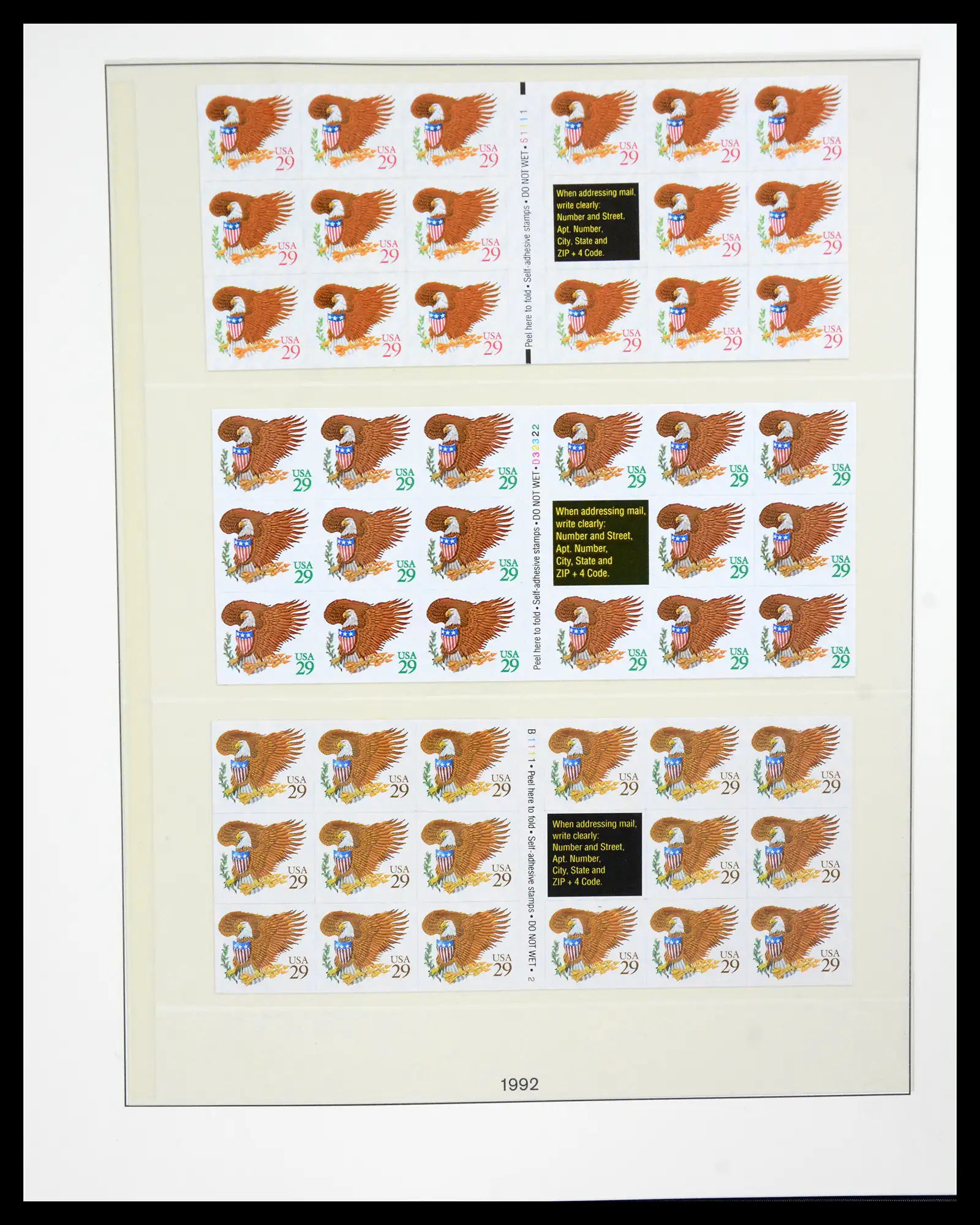 41187 0044 - Stamp collection 41187 USA stampbooklets 1970/90's.