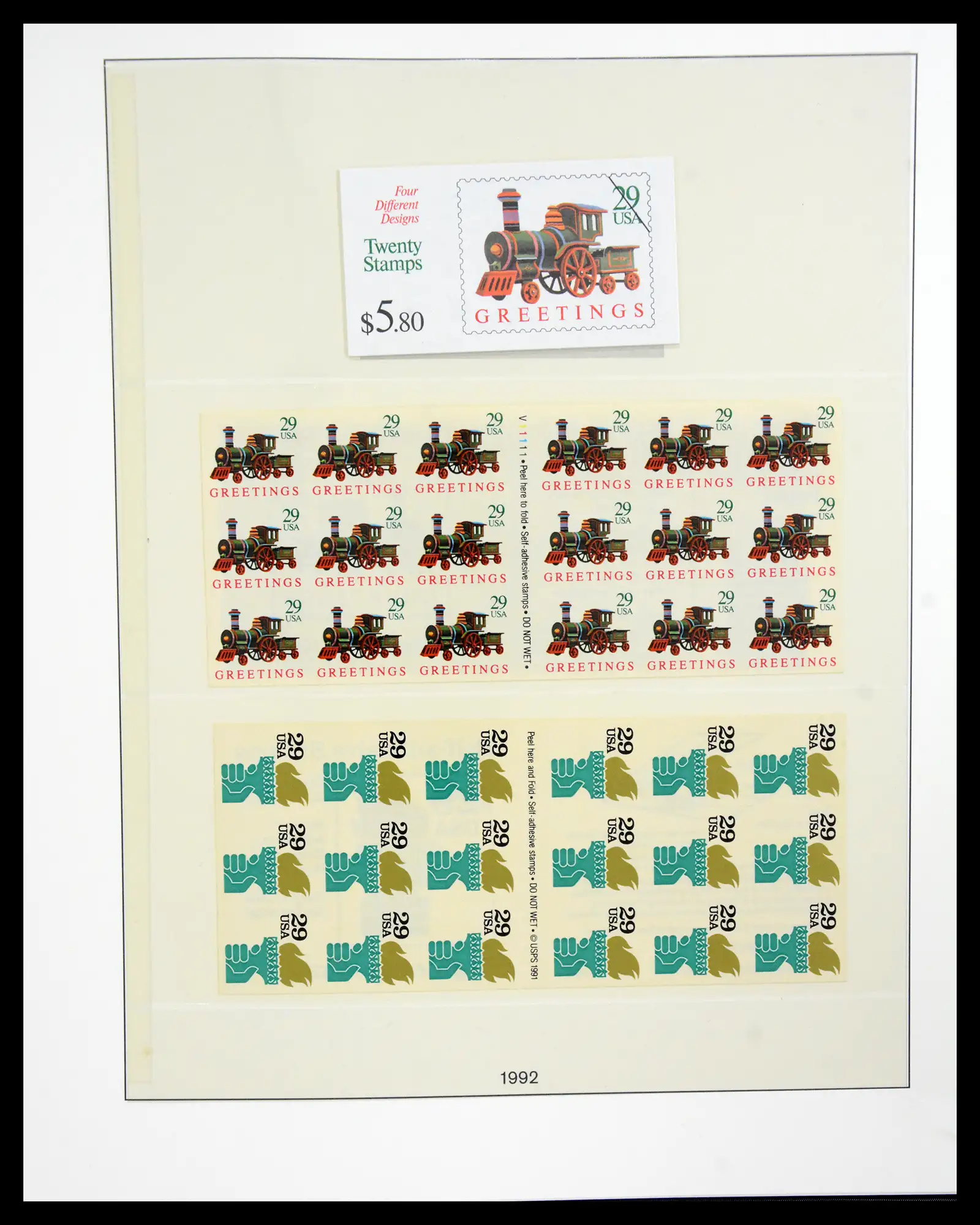 41187 0045 - Stamp collection 41187 USA stampbooklets 1970/90's.