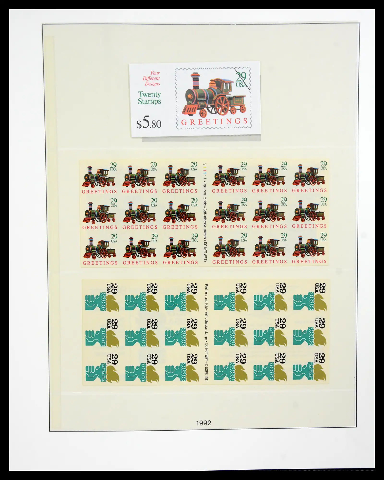 41187 0046 - Stamp collection 41187 USA stampbooklets 1970/90's.