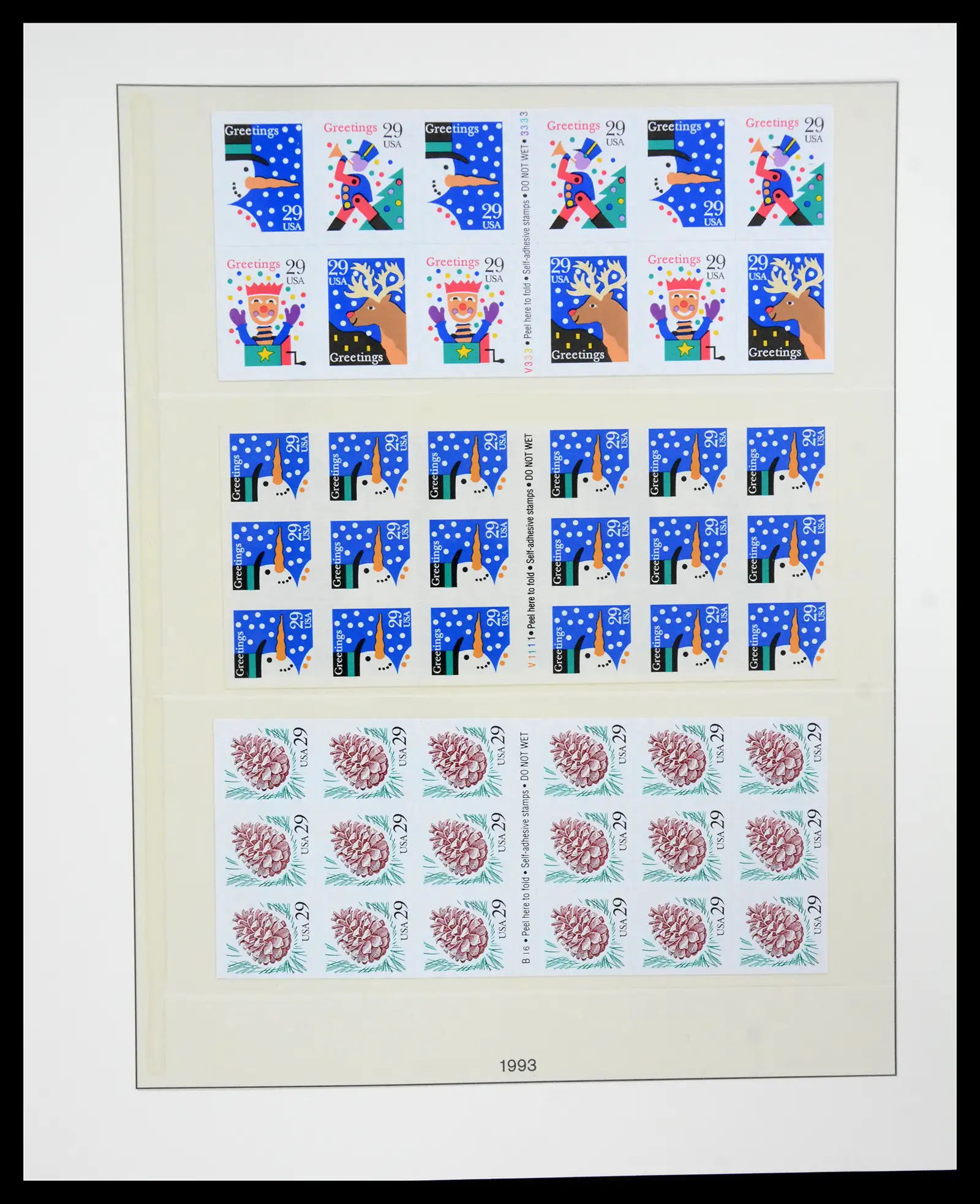 41187 0052 - Stamp collection 41187 USA stampbooklets 1970/90's.