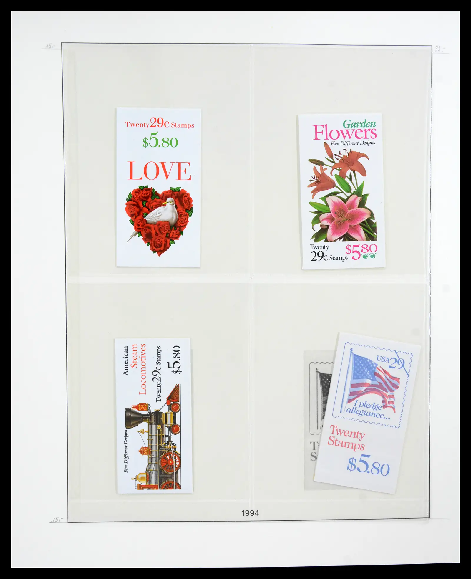 41187 0054 - Stamp collection 41187 USA stampbooklets 1970/90's.
