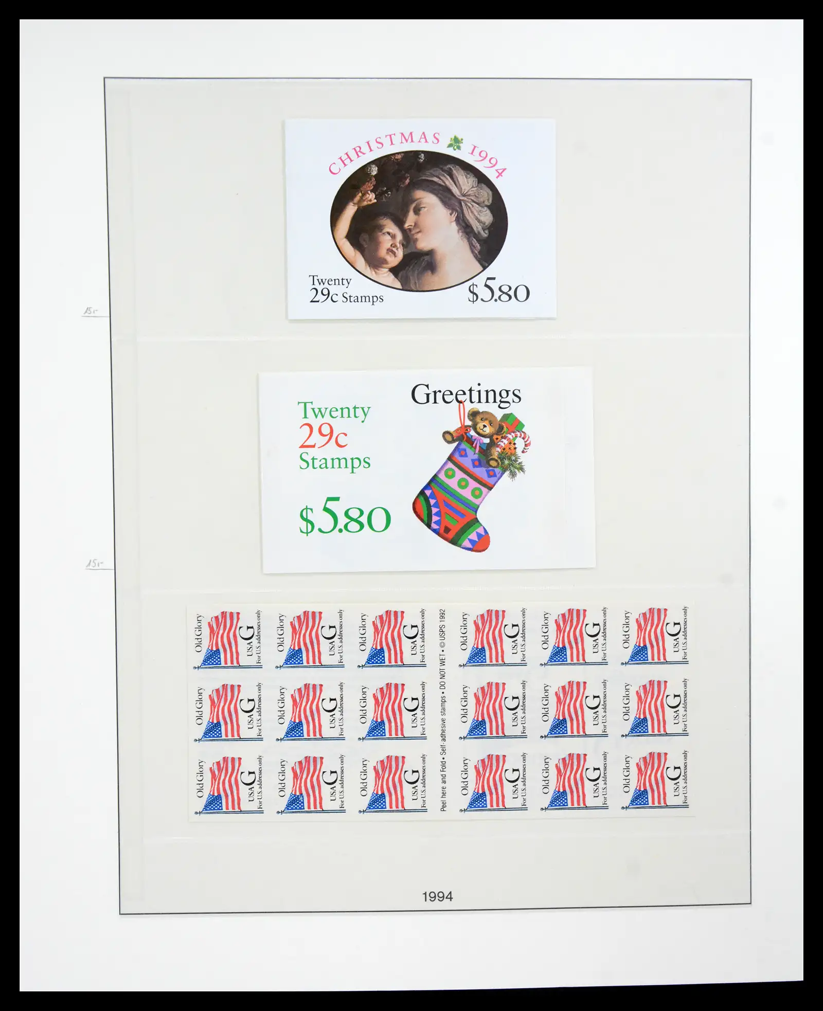 41187 0055 - Stamp collection 41187 USA stampbooklets 1970/90's.