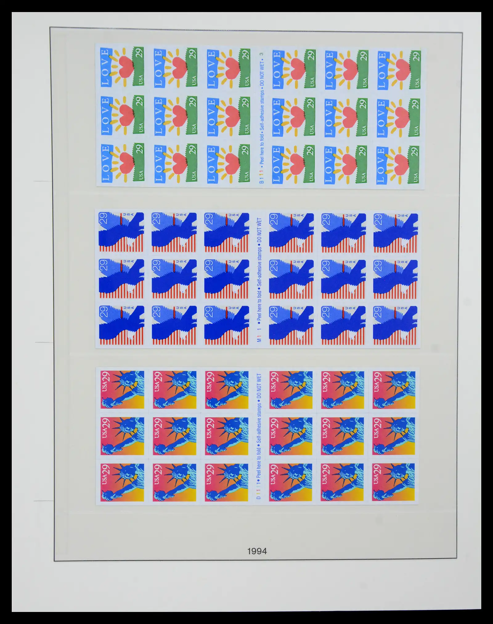 41187 0057 - Stamp collection 41187 USA stampbooklets 1970/90's.