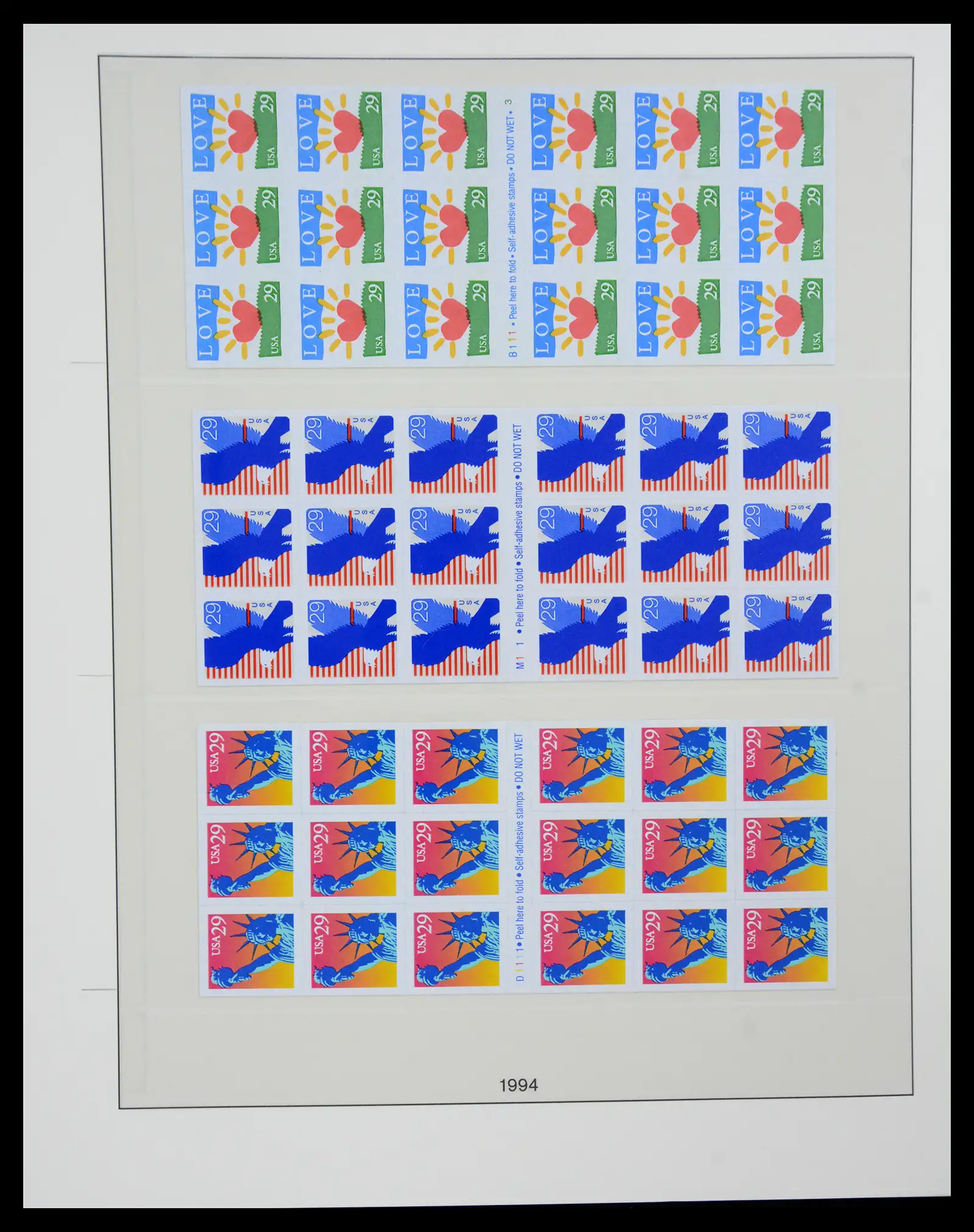 41187 0058 - Stamp collection 41187 USA stampbooklets 1970/90's.