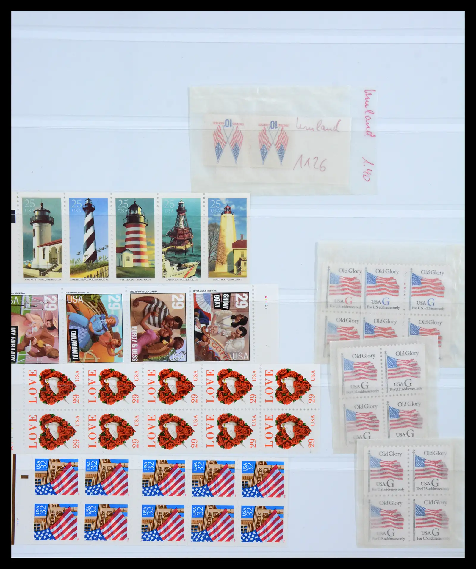 41187 0074 - Stamp collection 41187 USA stampbooklets 1970/90's.