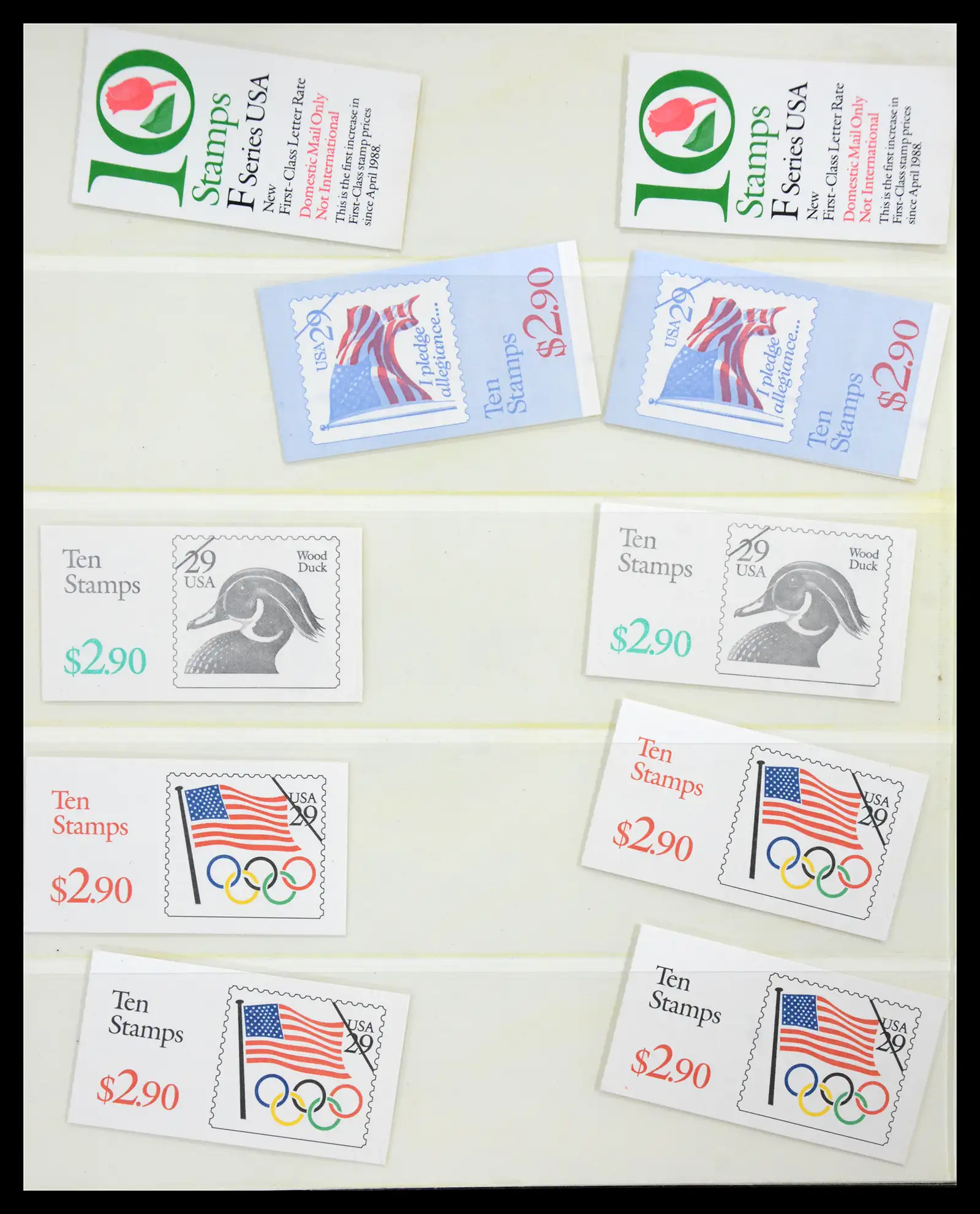 41187 0080 - Stamp collection 41187 USA stampbooklets 1970/90's.