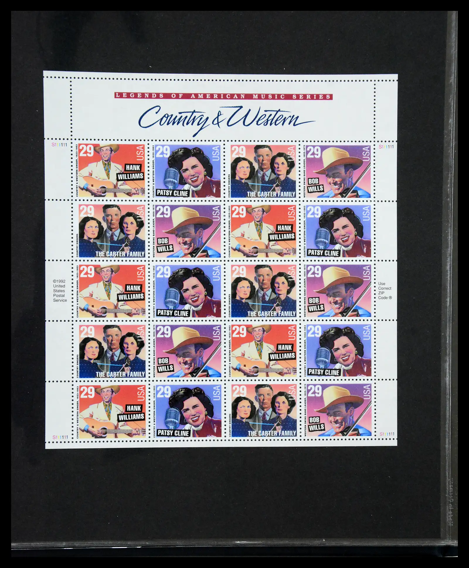 41187 0093 - Stamp collection 41187 USA stampbooklets 1970/90's.
