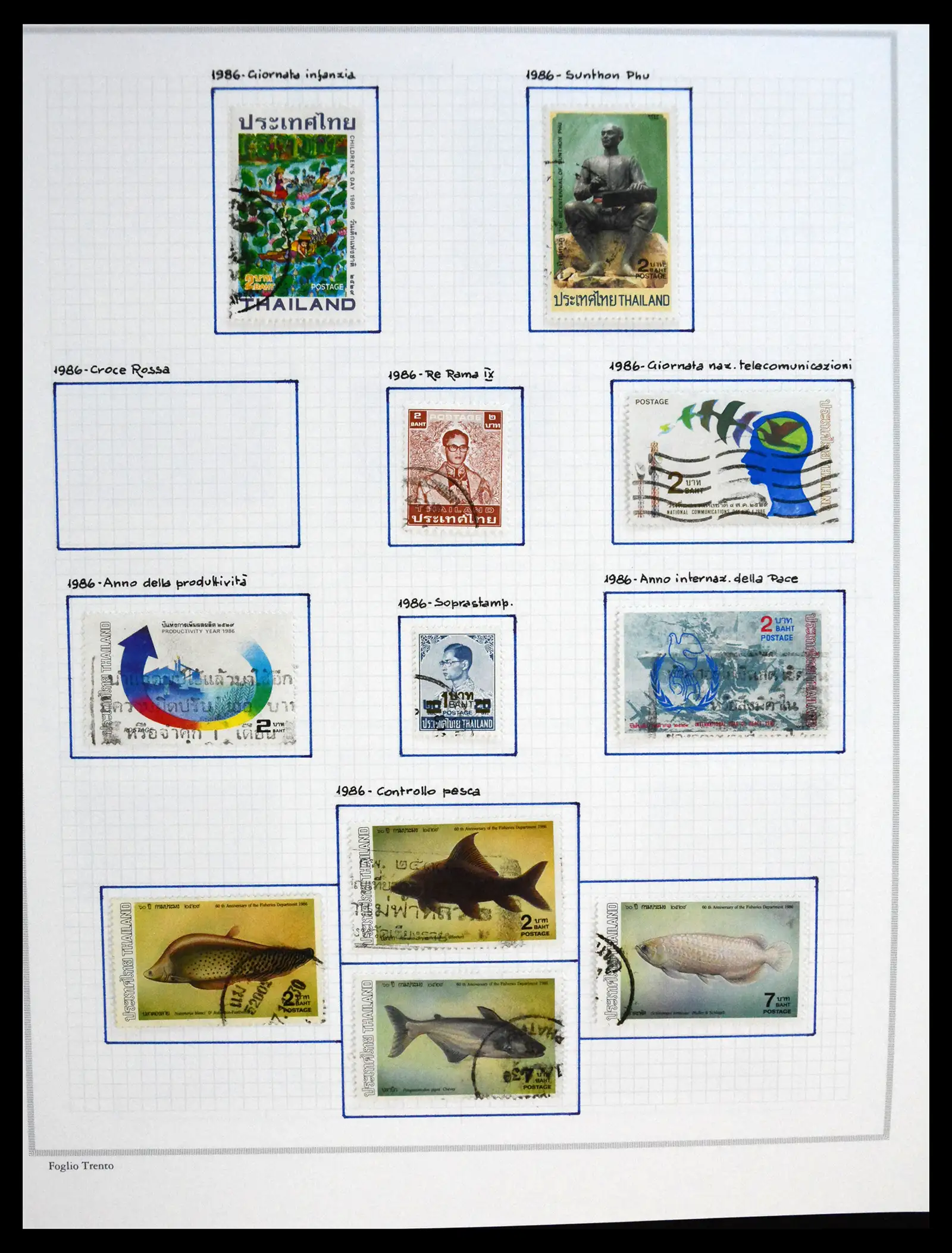 41188 0086 - Stamp collection 41188 Thailand 1885-2009.