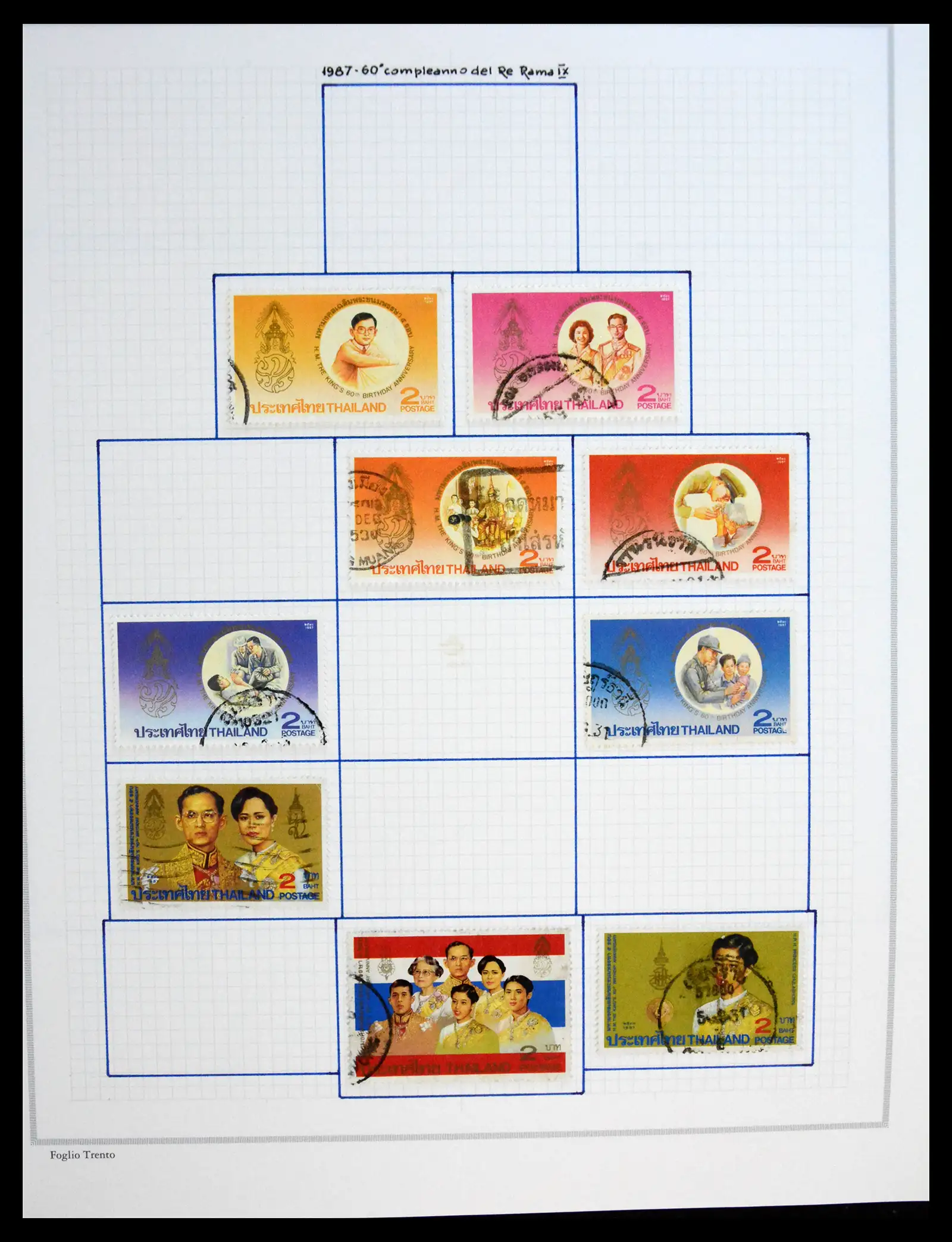 41188 0090 - Stamp collection 41188 Thailand 1885-2009.