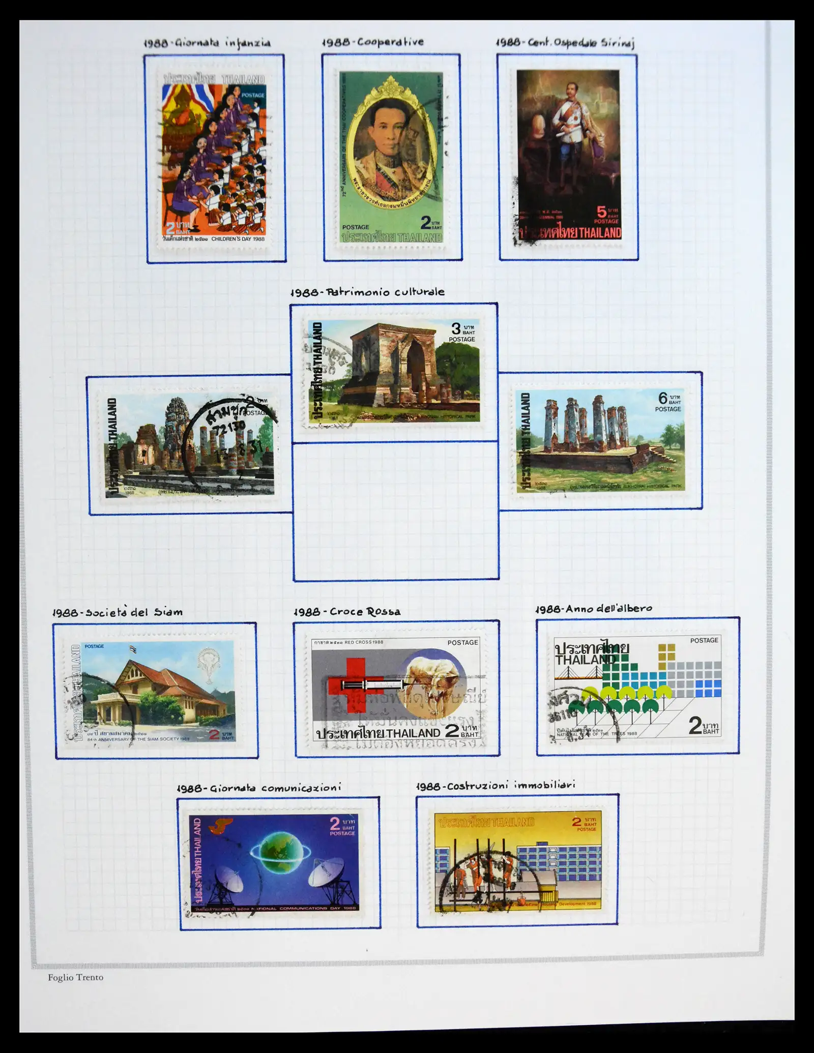 41188 0091 - Stamp collection 41188 Thailand 1885-2009.