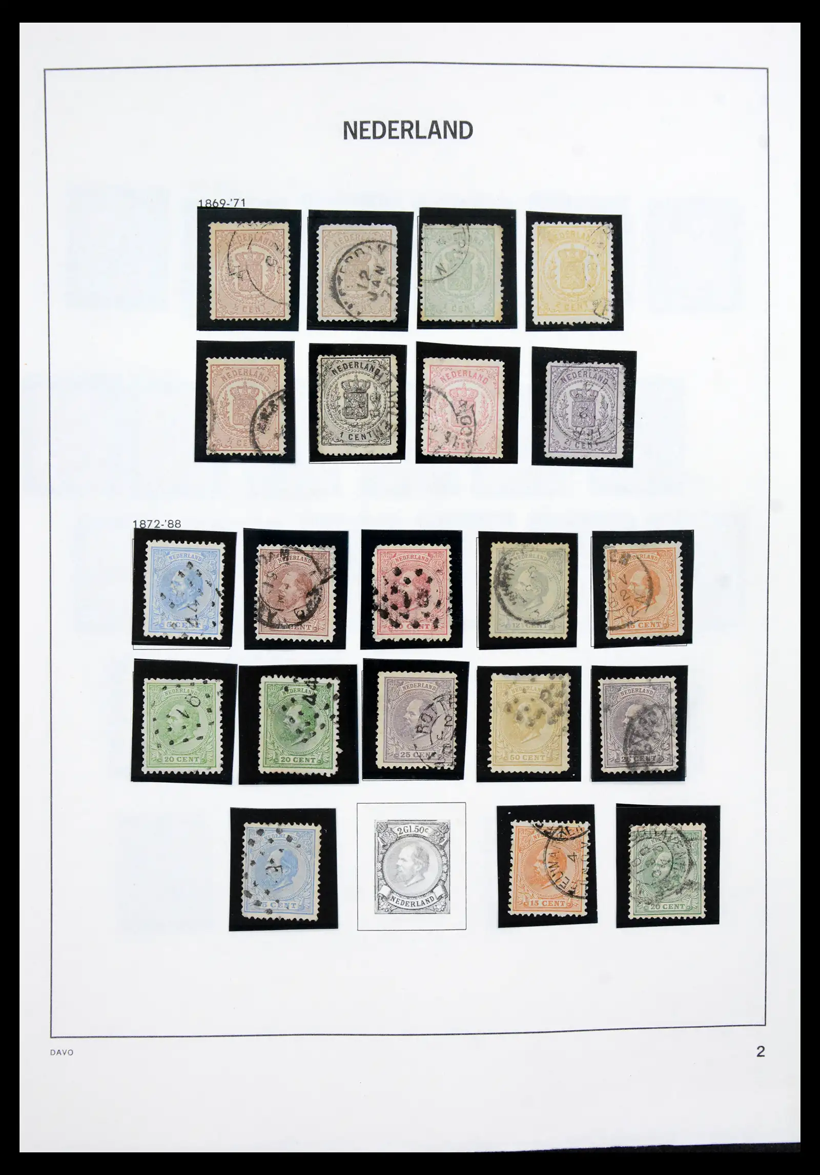 41189 0002 - Postzegelverzameling 41189 Nederland 1852-2000.