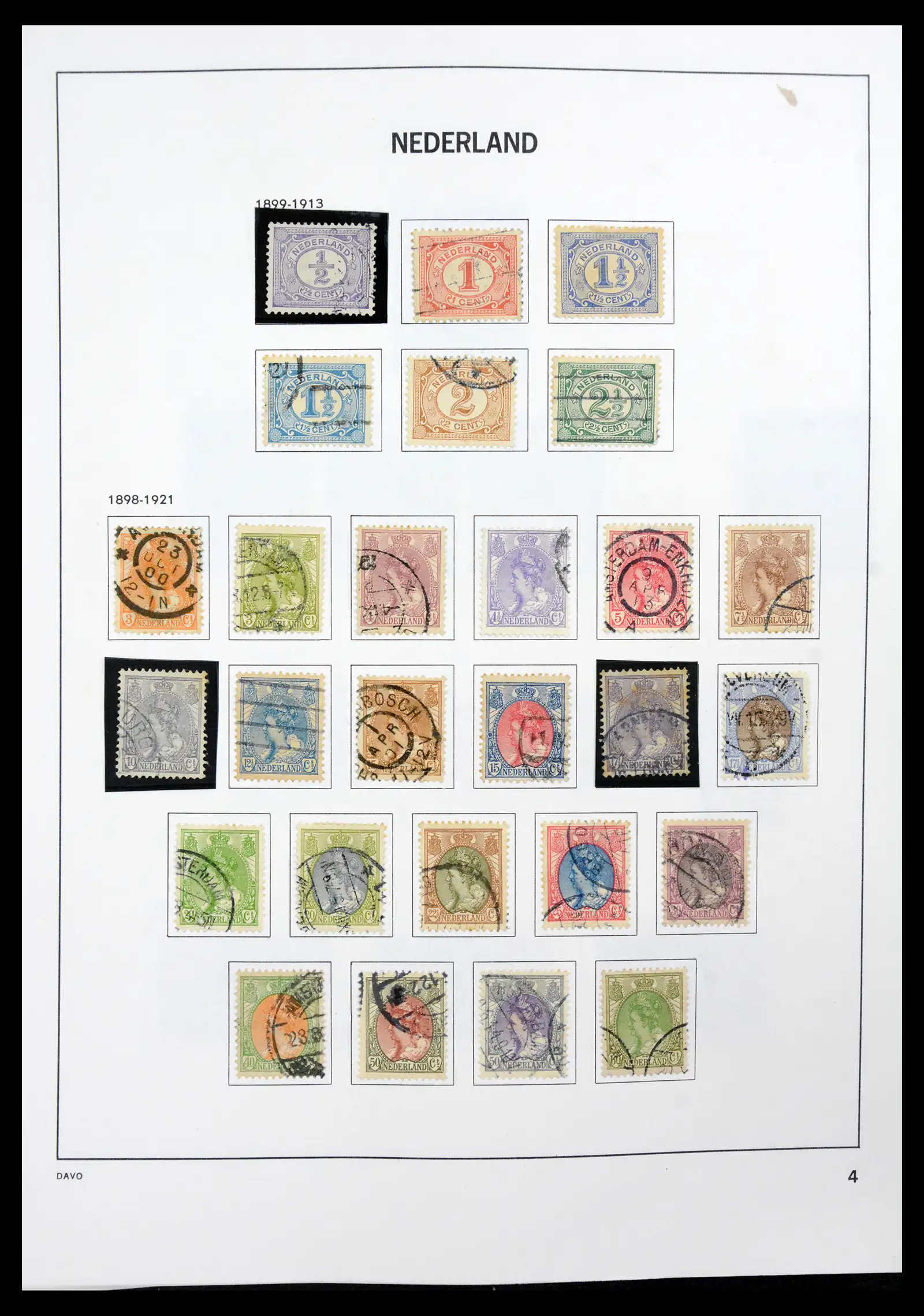 41189 0004 - Postzegelverzameling 41189 Nederland 1852-2000.