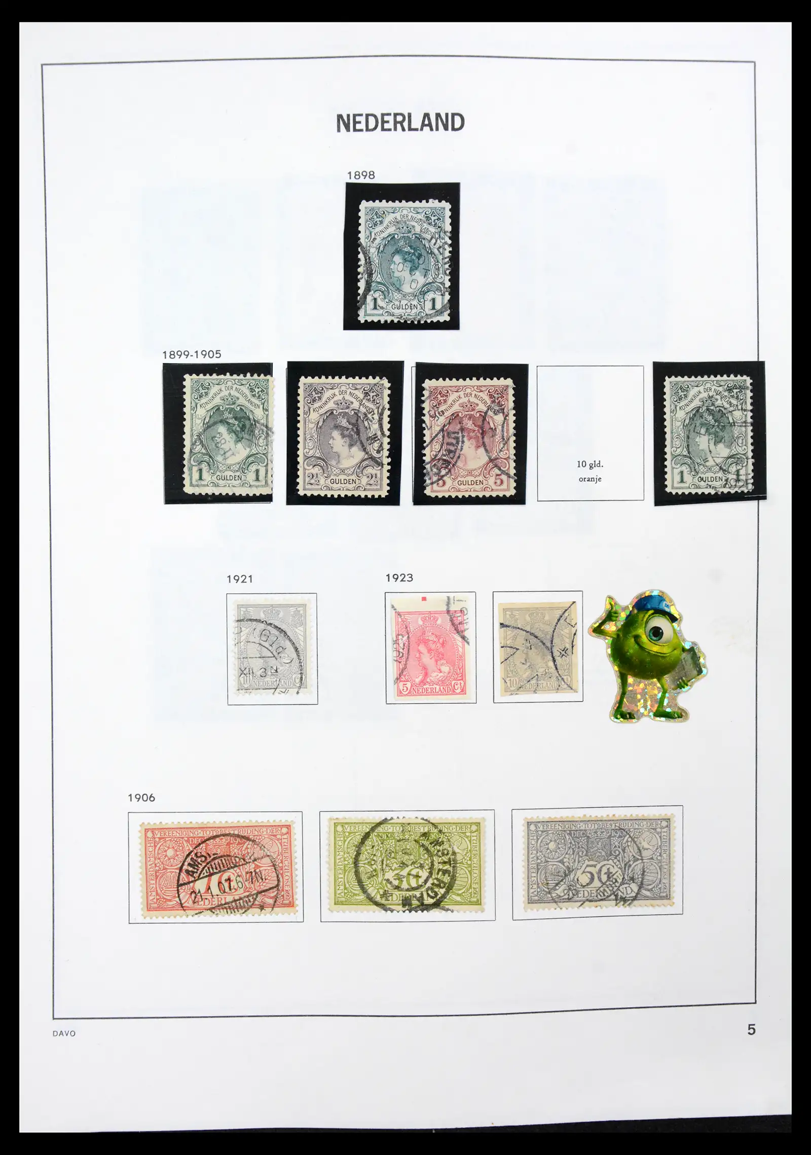 41189 0005 - Postzegelverzameling 41189 Nederland 1852-2000.