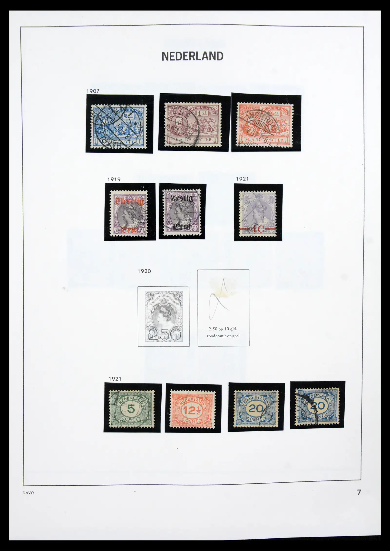 41189 0007 - Postzegelverzameling 41189 Nederland 1852-2000.