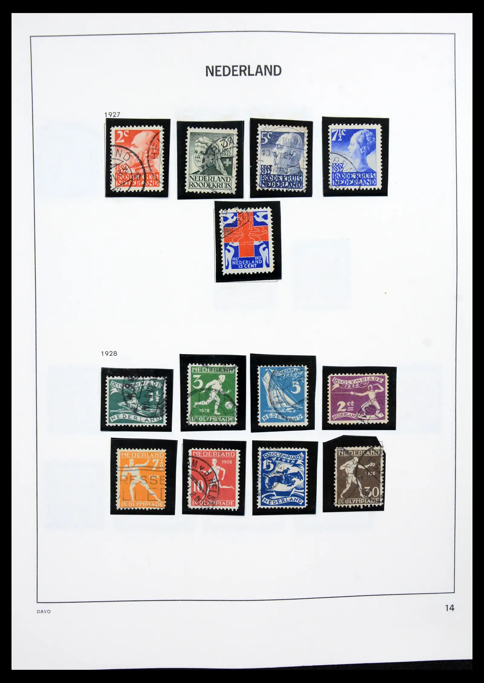 41189 0014 - Postzegelverzameling 41189 Nederland 1852-2000.