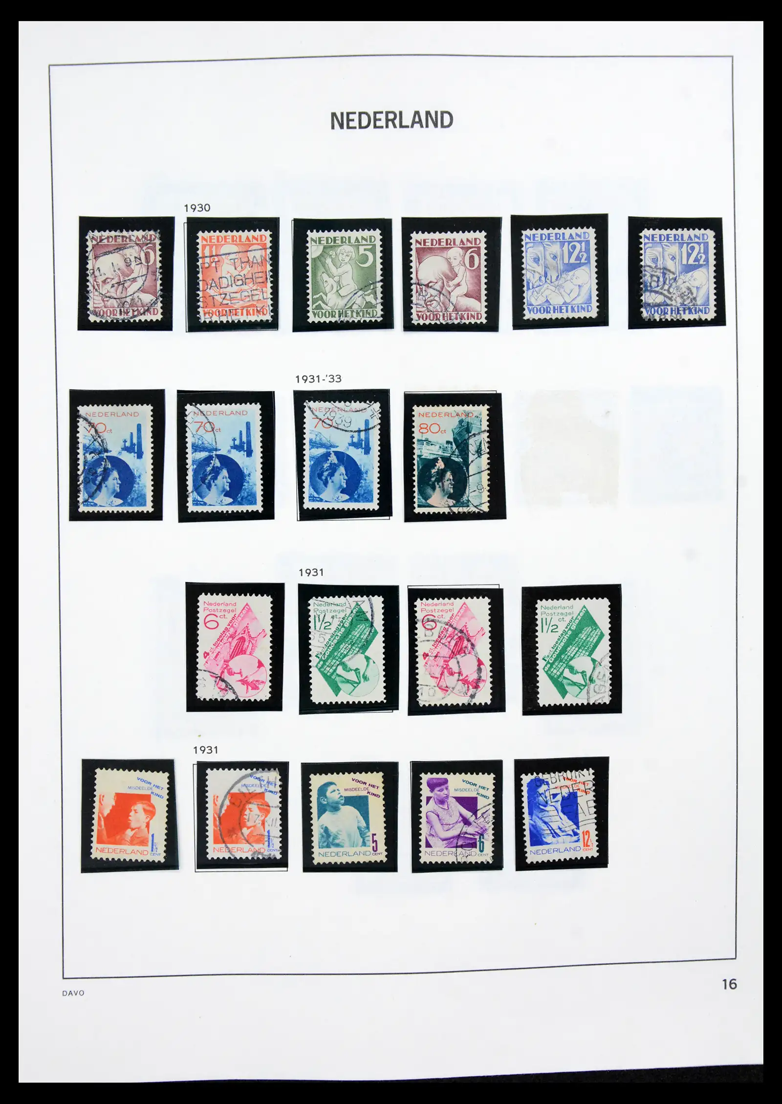 41189 0016 - Postzegelverzameling 41189 Nederland 1852-2000.