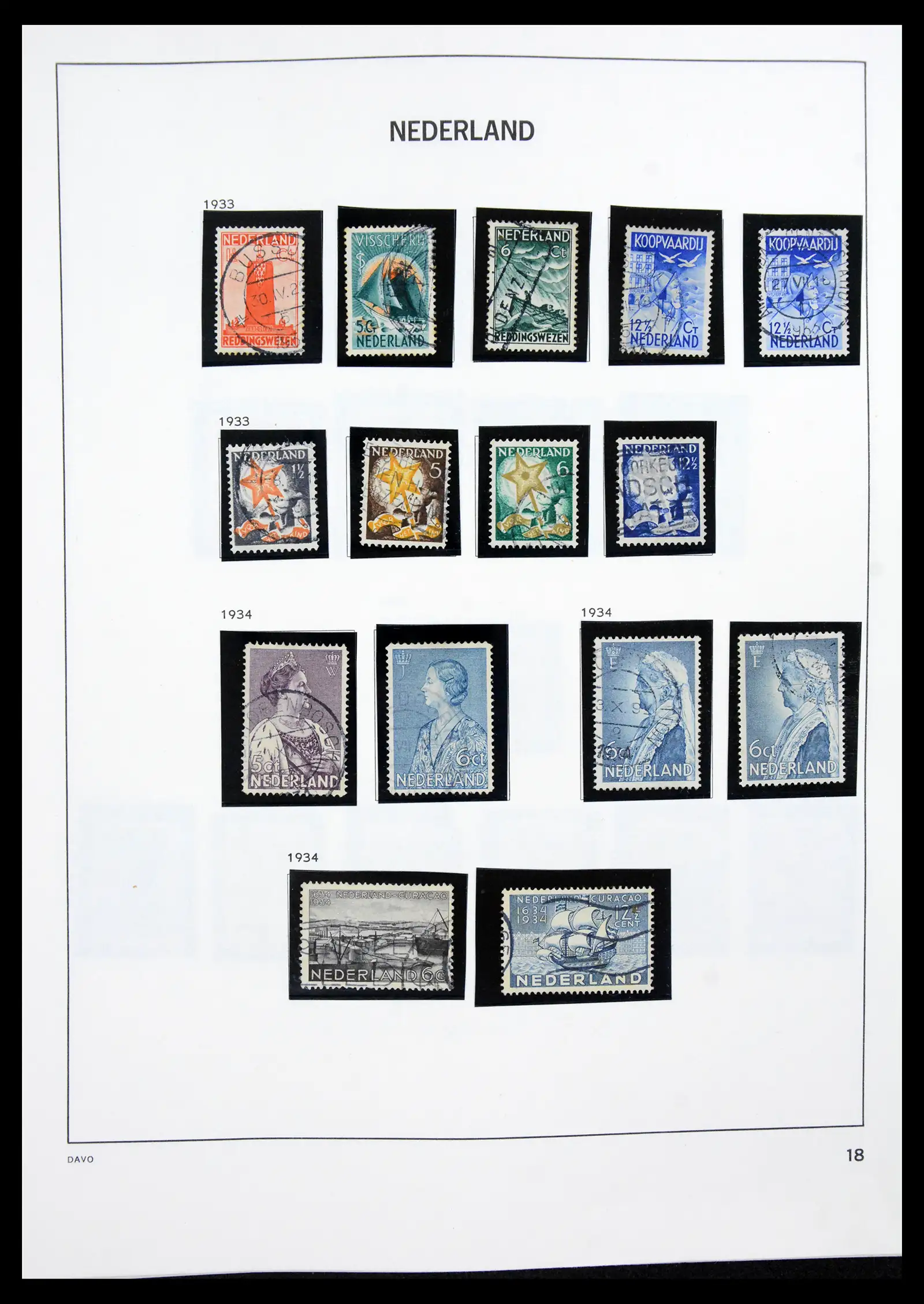 41189 0018 - Postzegelverzameling 41189 Nederland 1852-2000.