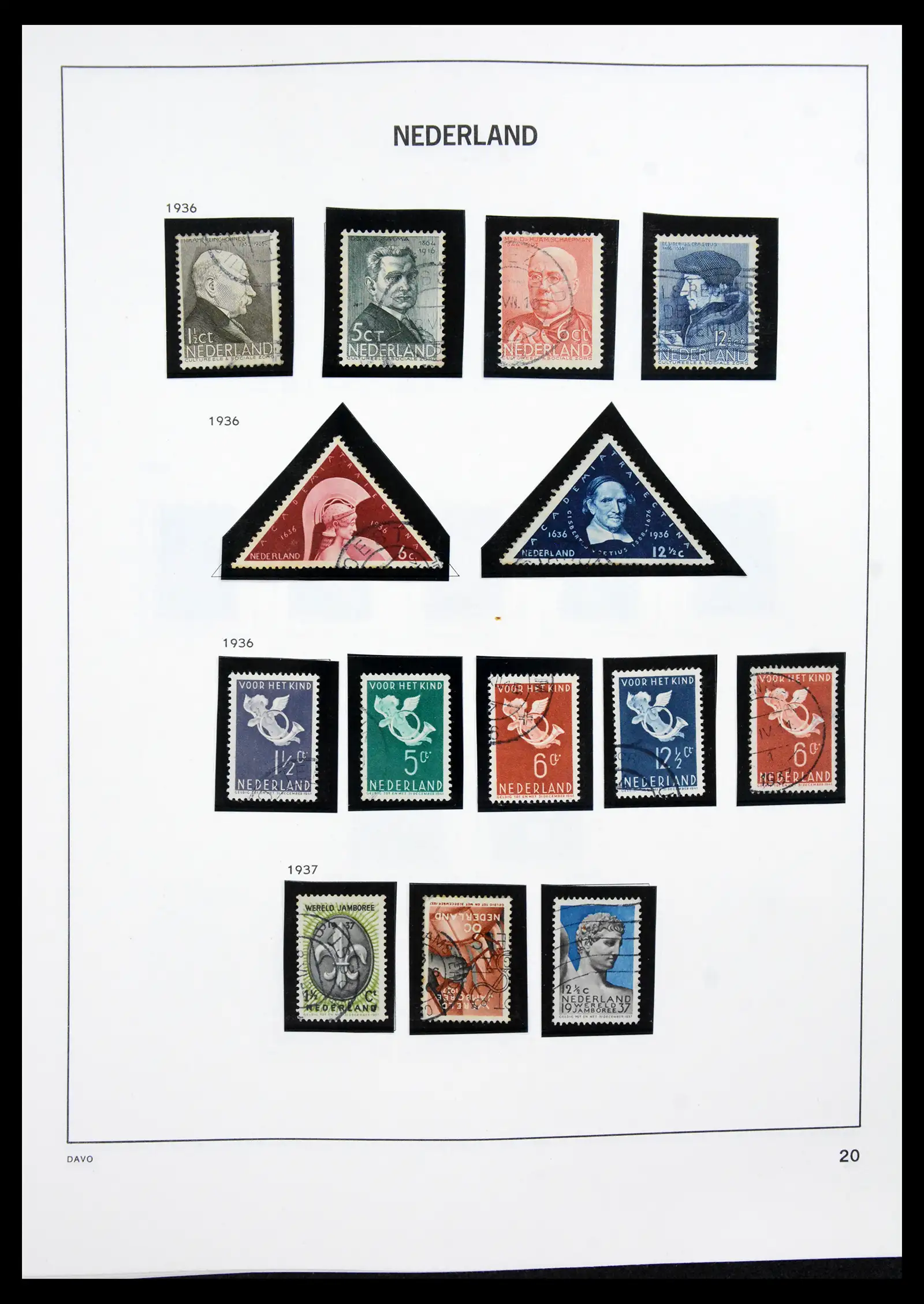 41189 0020 - Postzegelverzameling 41189 Nederland 1852-2000.