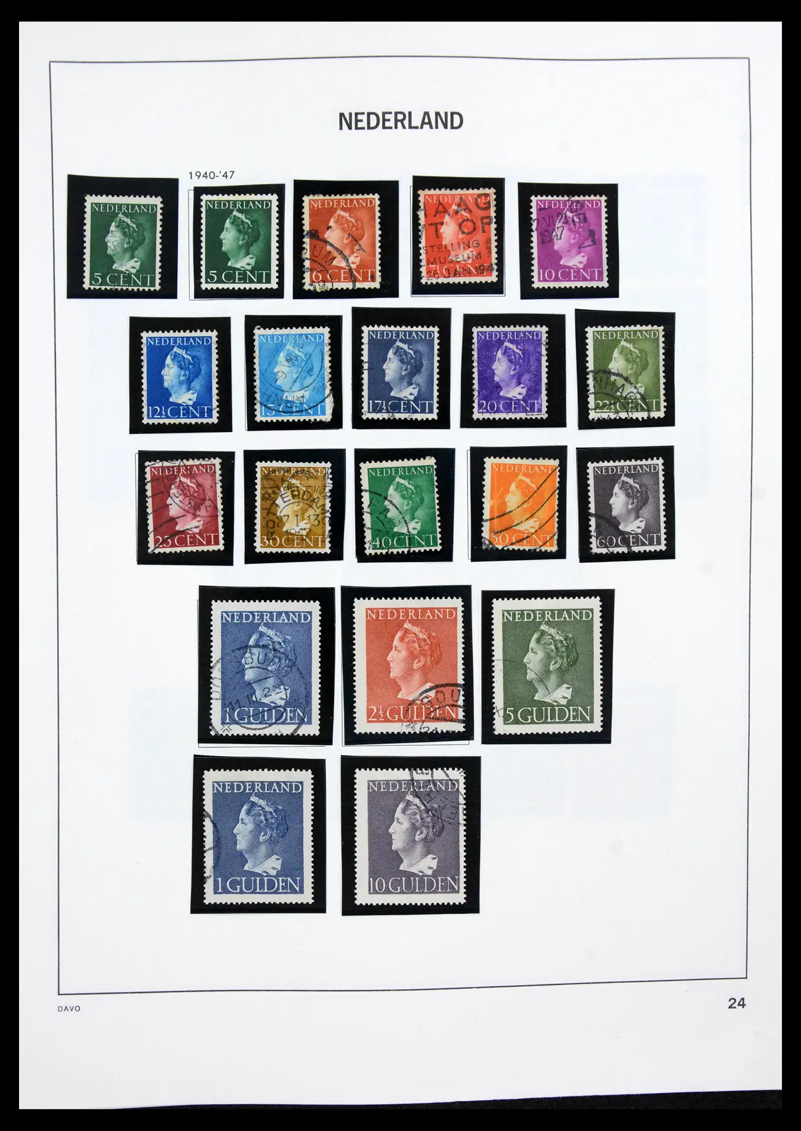 41189 0024 - Postzegelverzameling 41189 Nederland 1852-2000.