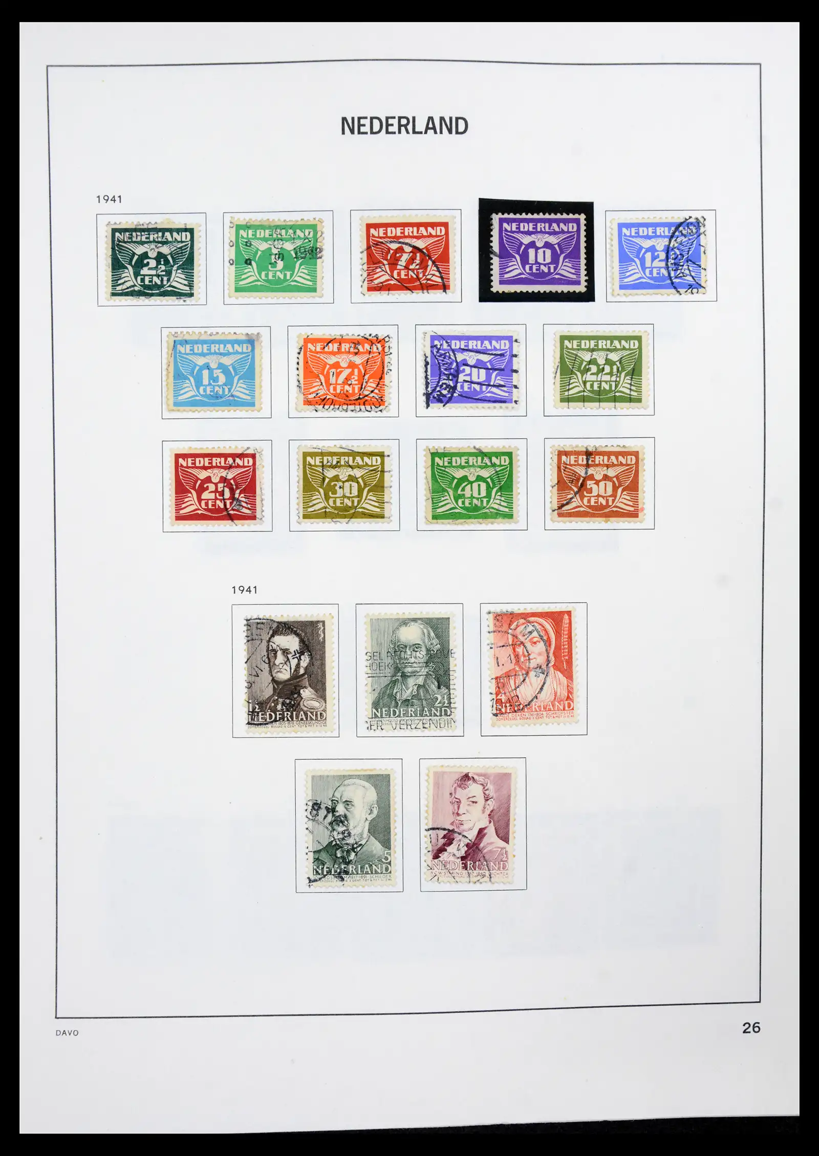 41189 0026 - Postzegelverzameling 41189 Nederland 1852-2000.