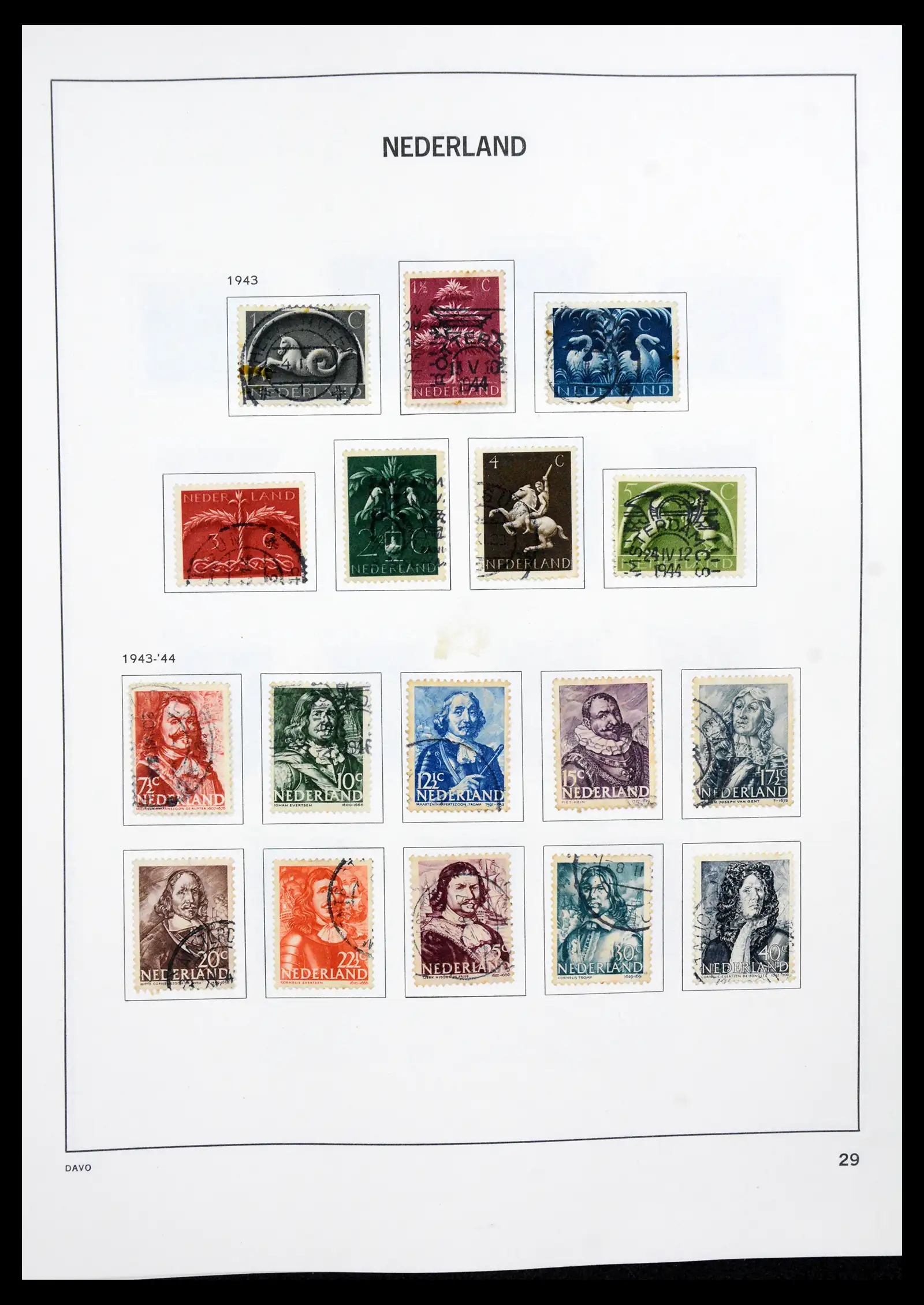 41189 0028 - Postzegelverzameling 41189 Nederland 1852-2000.