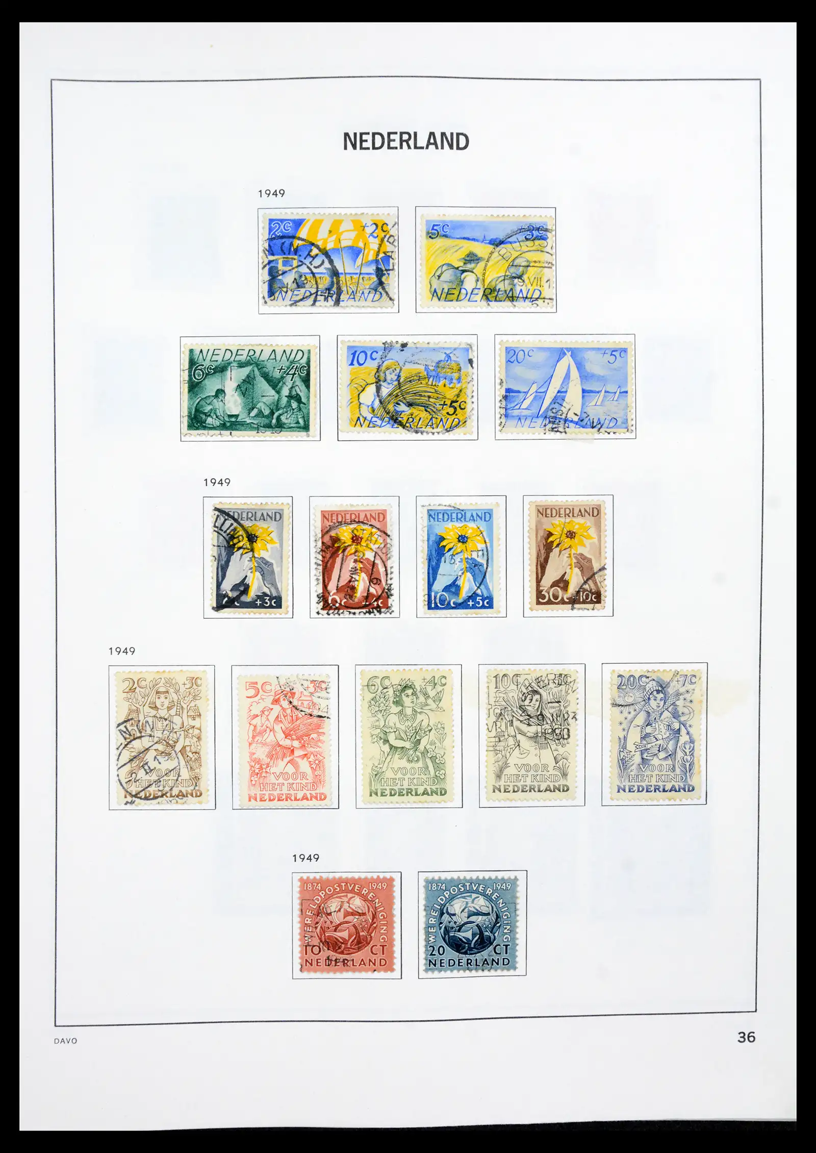 41189 0035 - Postzegelverzameling 41189 Nederland 1852-2000.