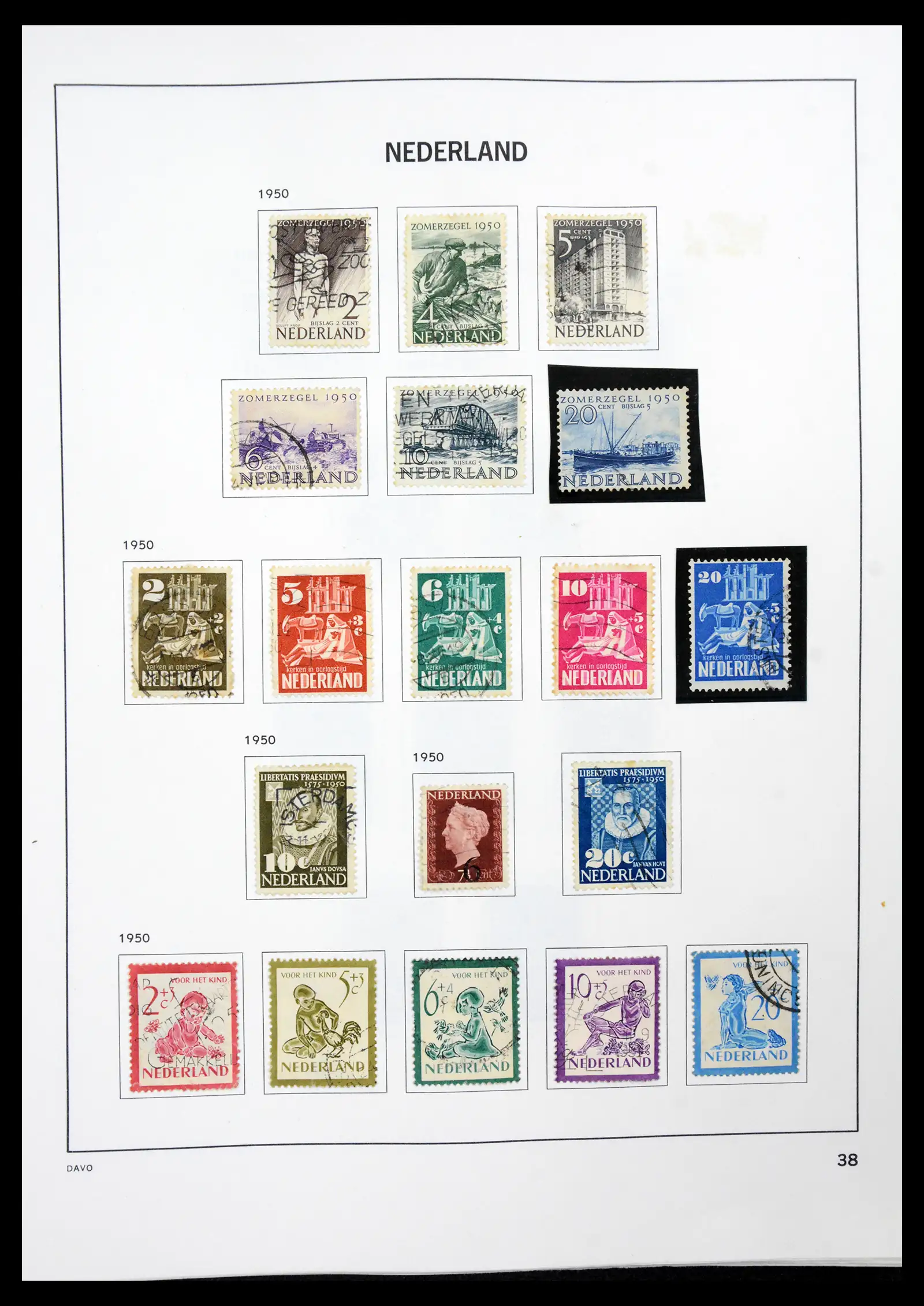 41189 0037 - Postzegelverzameling 41189 Nederland 1852-2000.