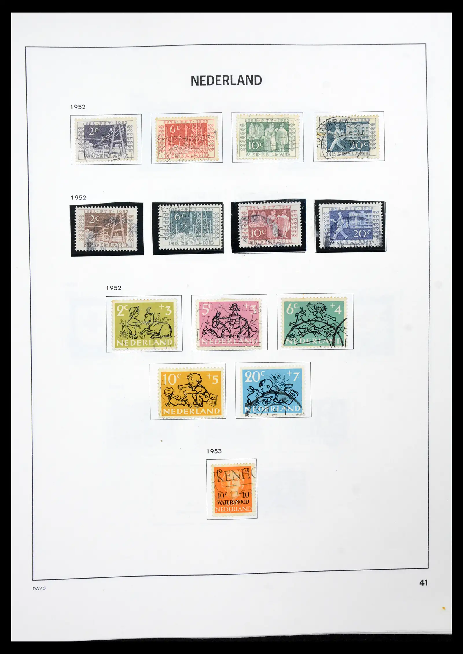 41189 0040 - Postzegelverzameling 41189 Nederland 1852-2000.