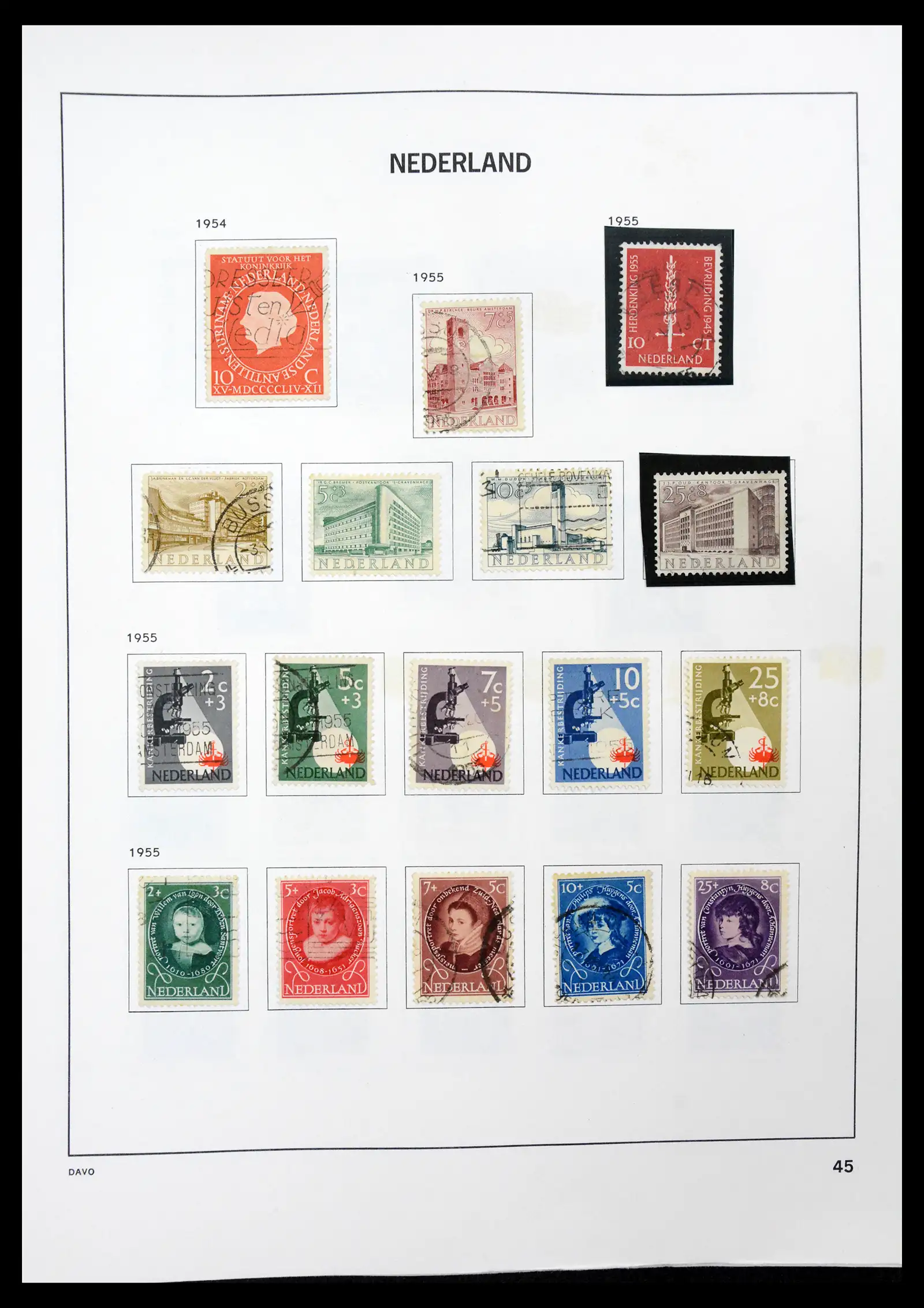 41189 0044 - Postzegelverzameling 41189 Nederland 1852-2000.