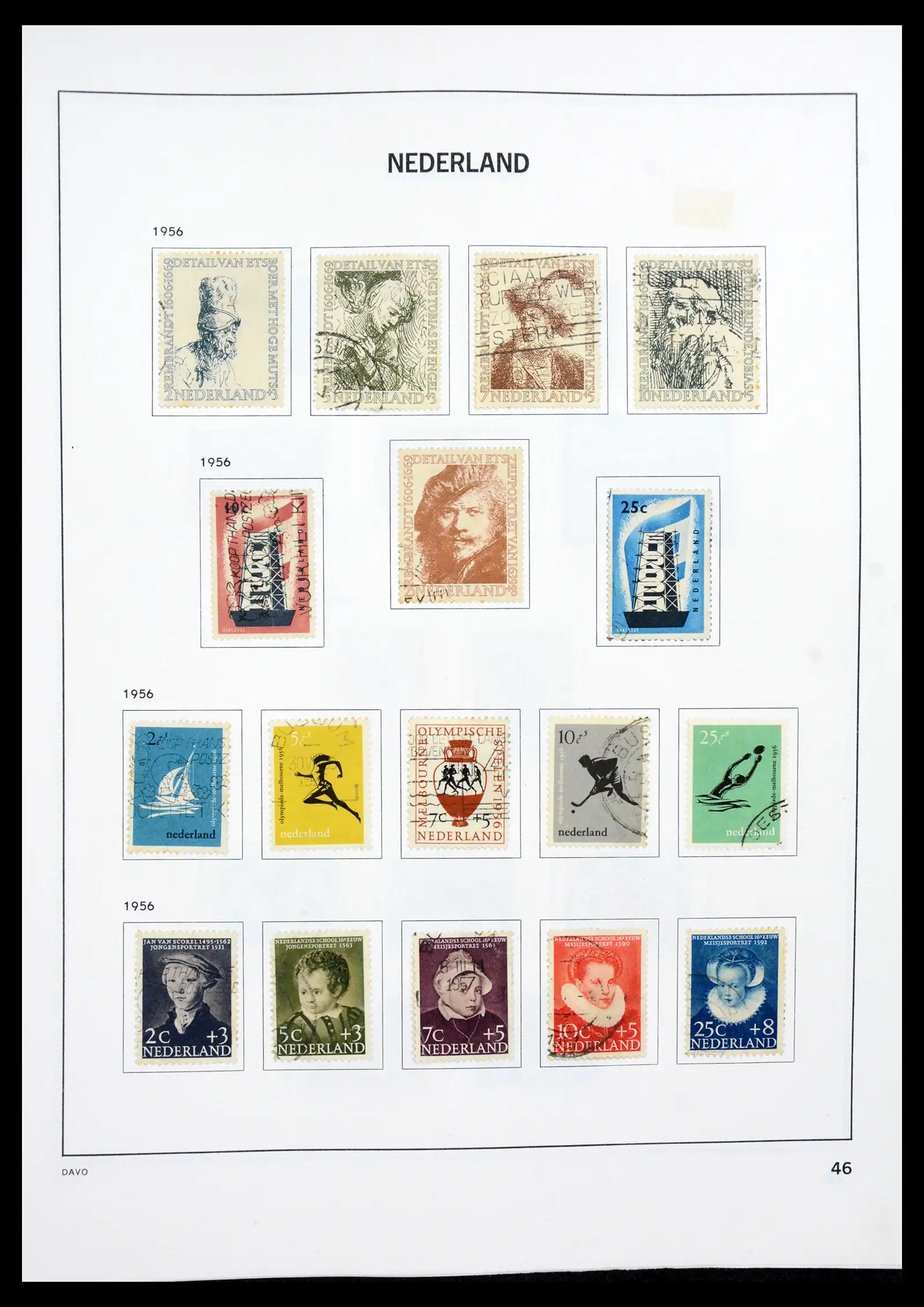 41189 0045 - Postzegelverzameling 41189 Nederland 1852-2000.