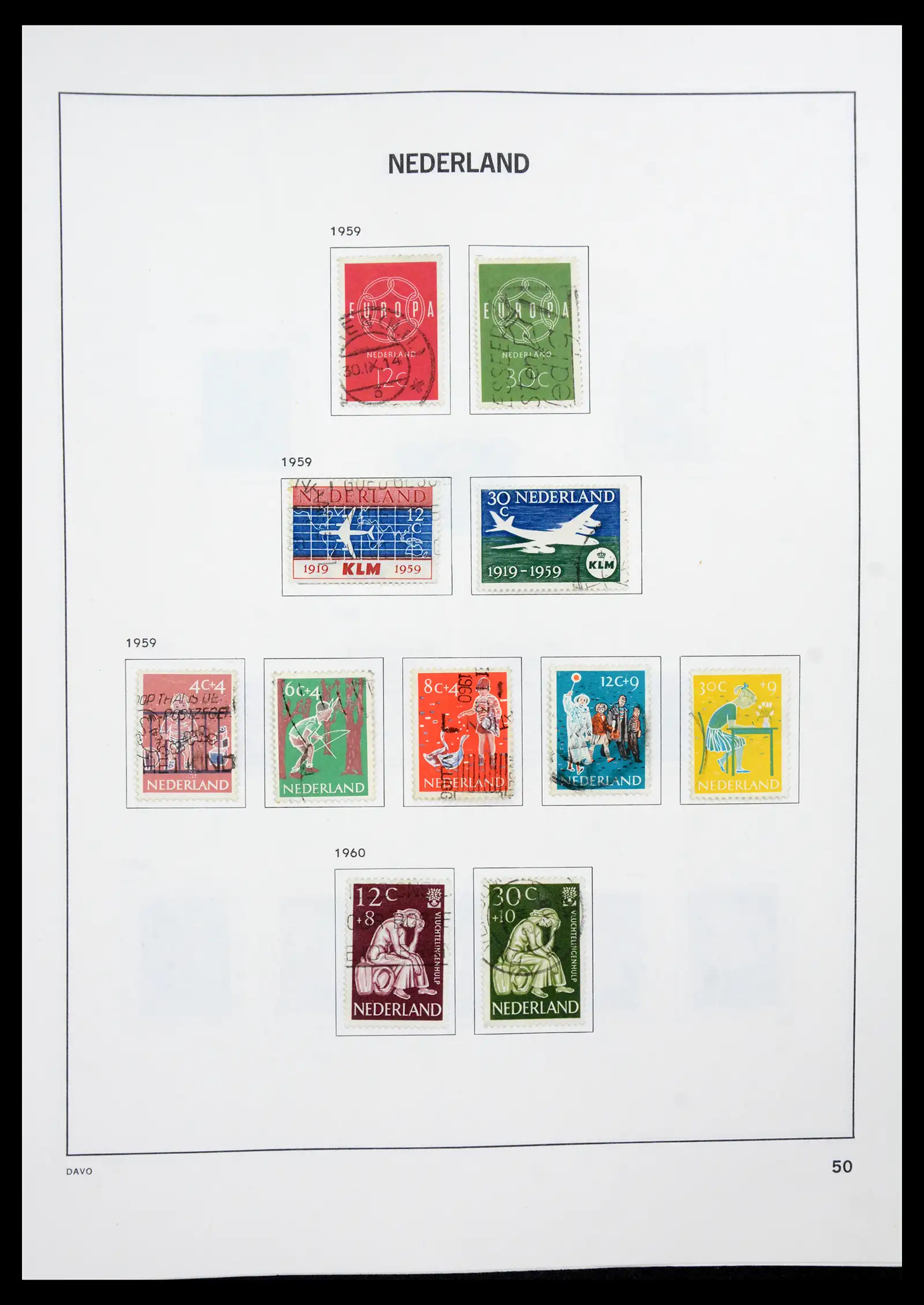 41189 0049 - Postzegelverzameling 41189 Nederland 1852-2000.