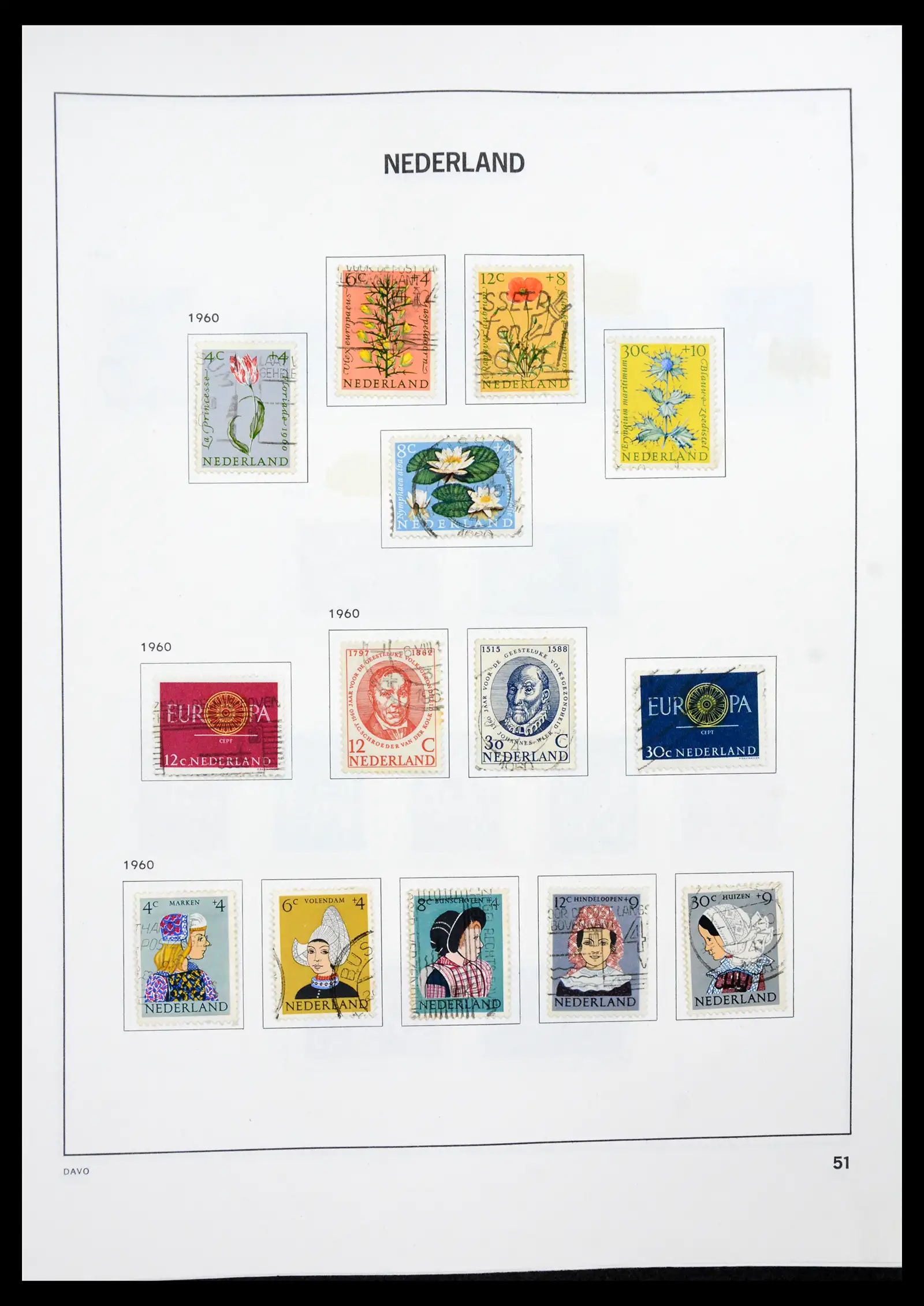 41189 0050 - Postzegelverzameling 41189 Nederland 1852-2000.