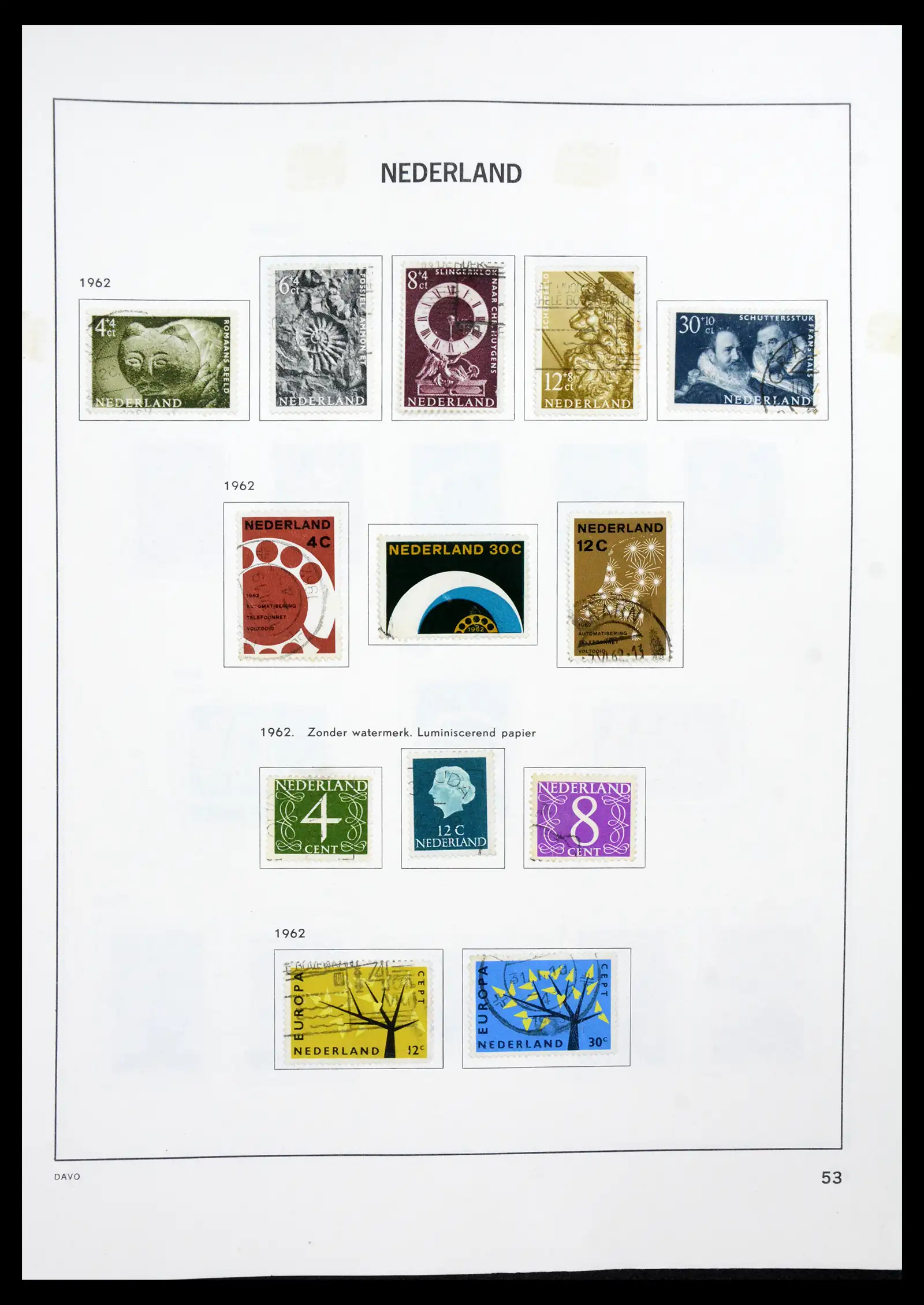 41189 0052 - Postzegelverzameling 41189 Nederland 1852-2000.